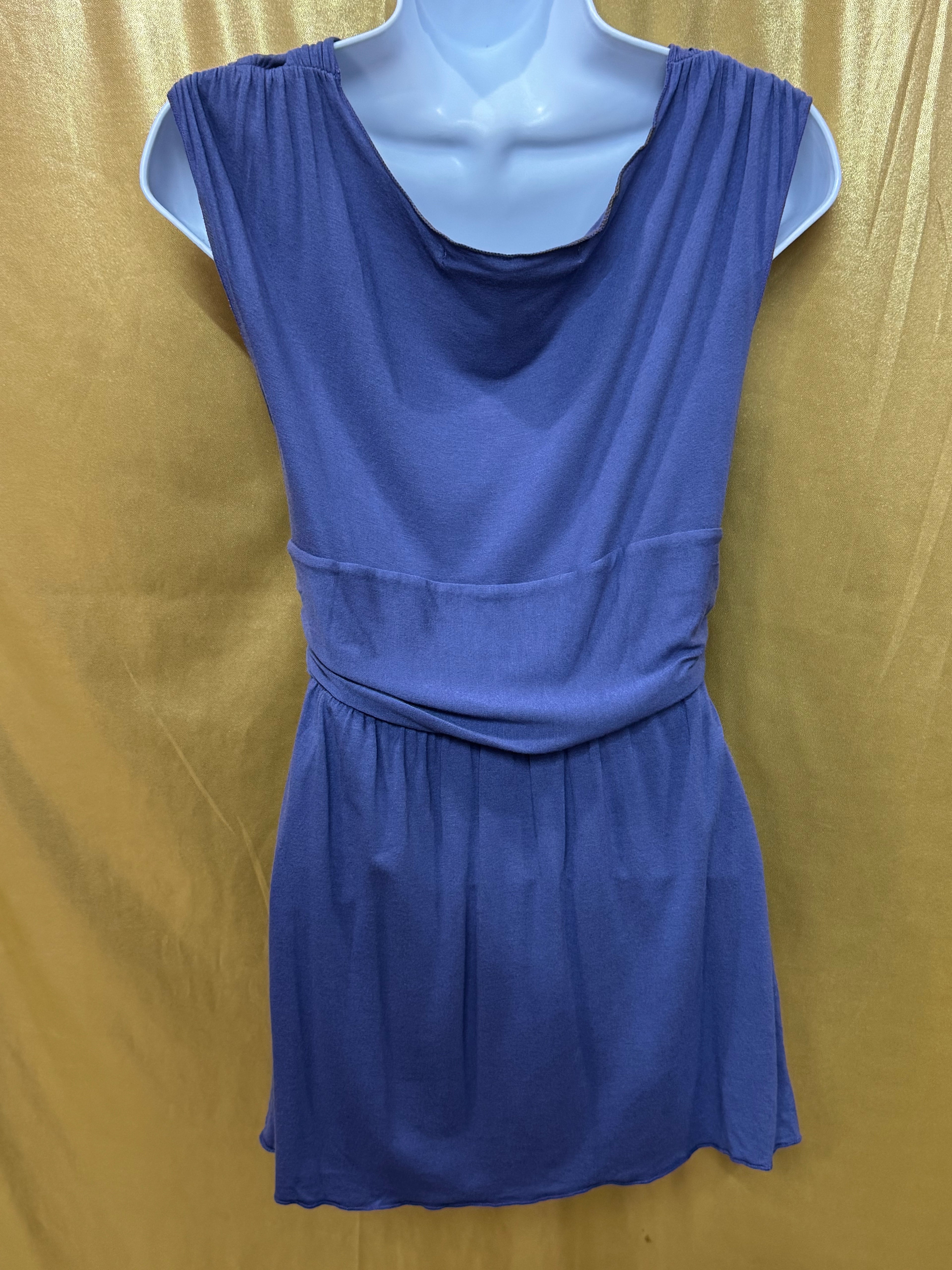Max Studio Periwinkle Light Purple Twist Front V-Neck Sleeveless Top - Size M