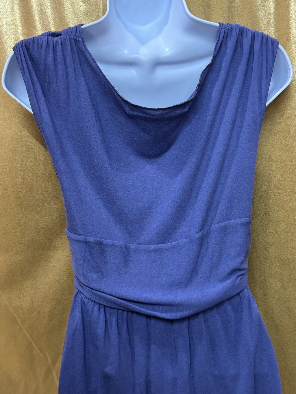 Max Studio Periwinkle Light Purple Twist Front V-Neck Sleeveless Top - Size M