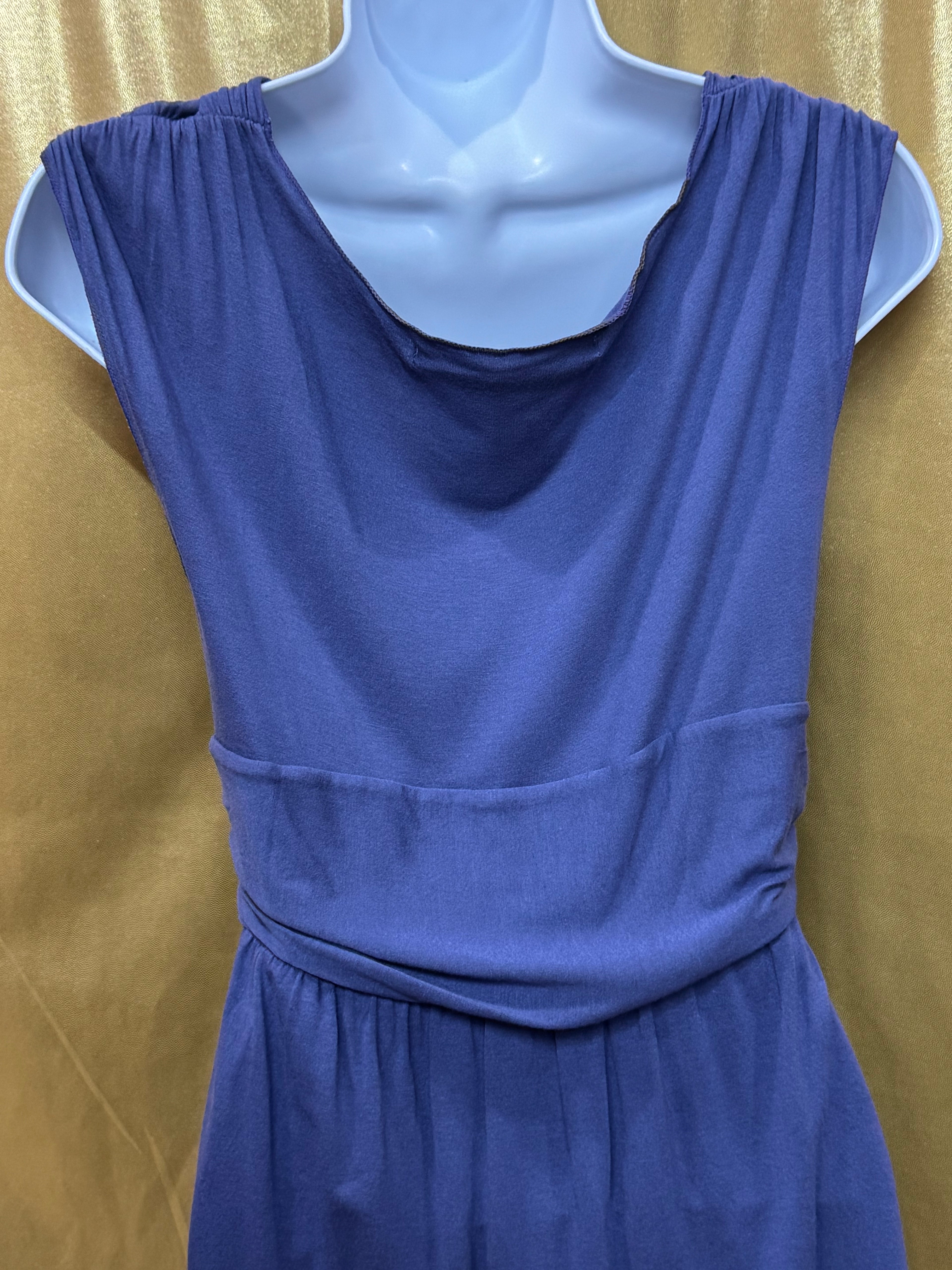 Max Studio Periwinkle Light Purple Twist Front V-Neck Sleeveless Top - Size M