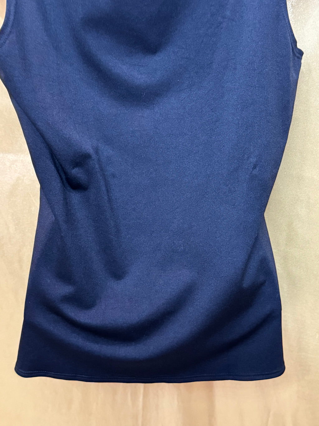 Kim Rogers Black Scoop Neck Sleeveless Blouse Size M Nylon Spandex Made in USA