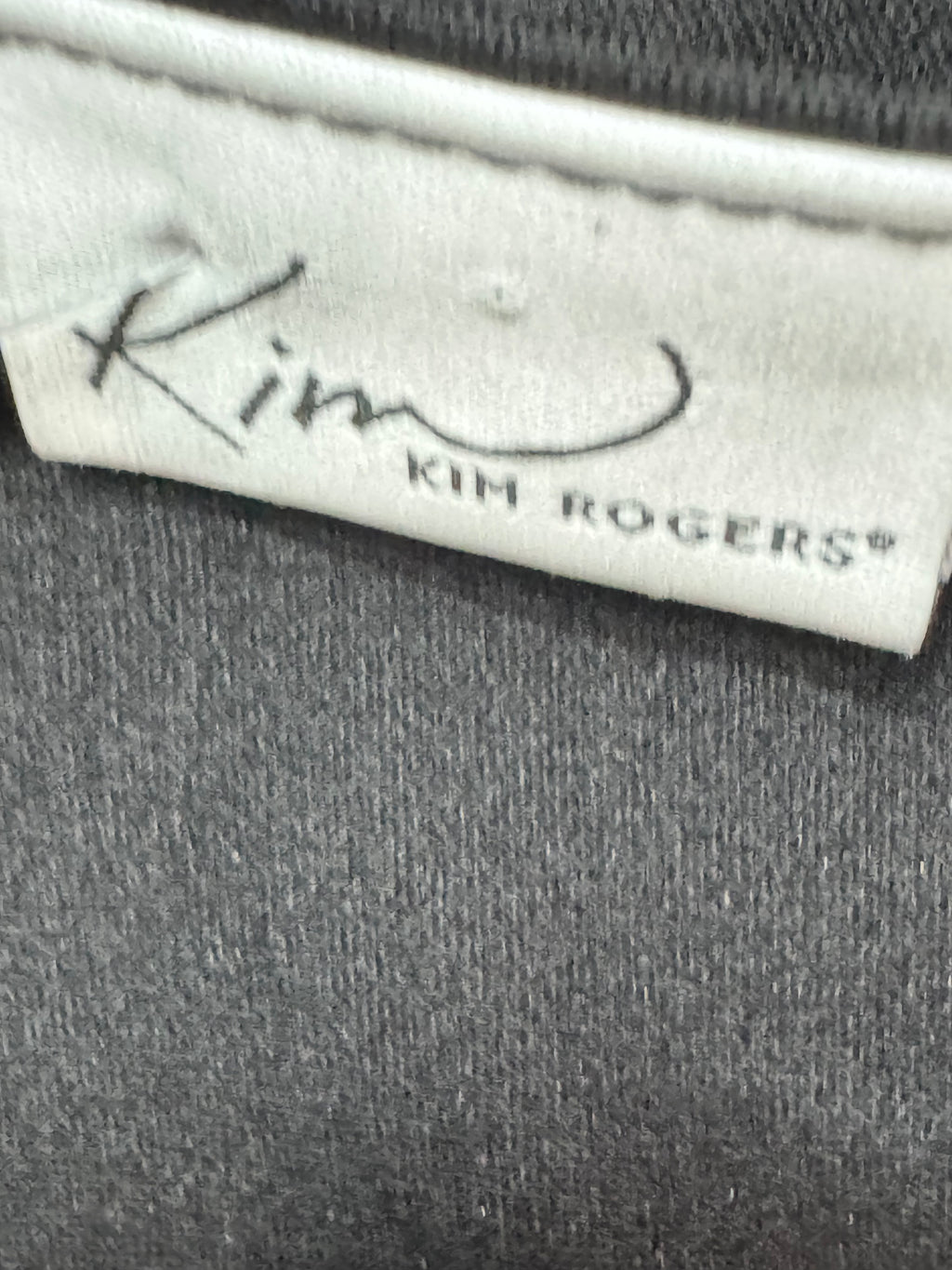 Kim Rogers Black Scoop Neck Sleeveless Blouse Size M Nylon Spandex Made in USA