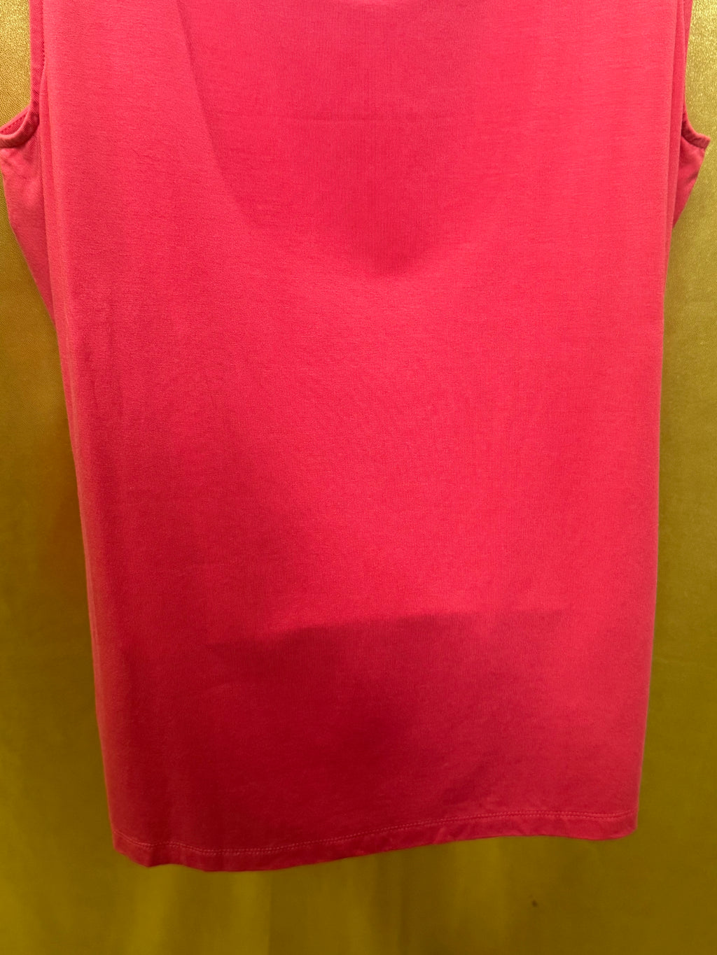 Talbots Pink Scoop Neck Tank Top Size L Lyocell Spandex Blend