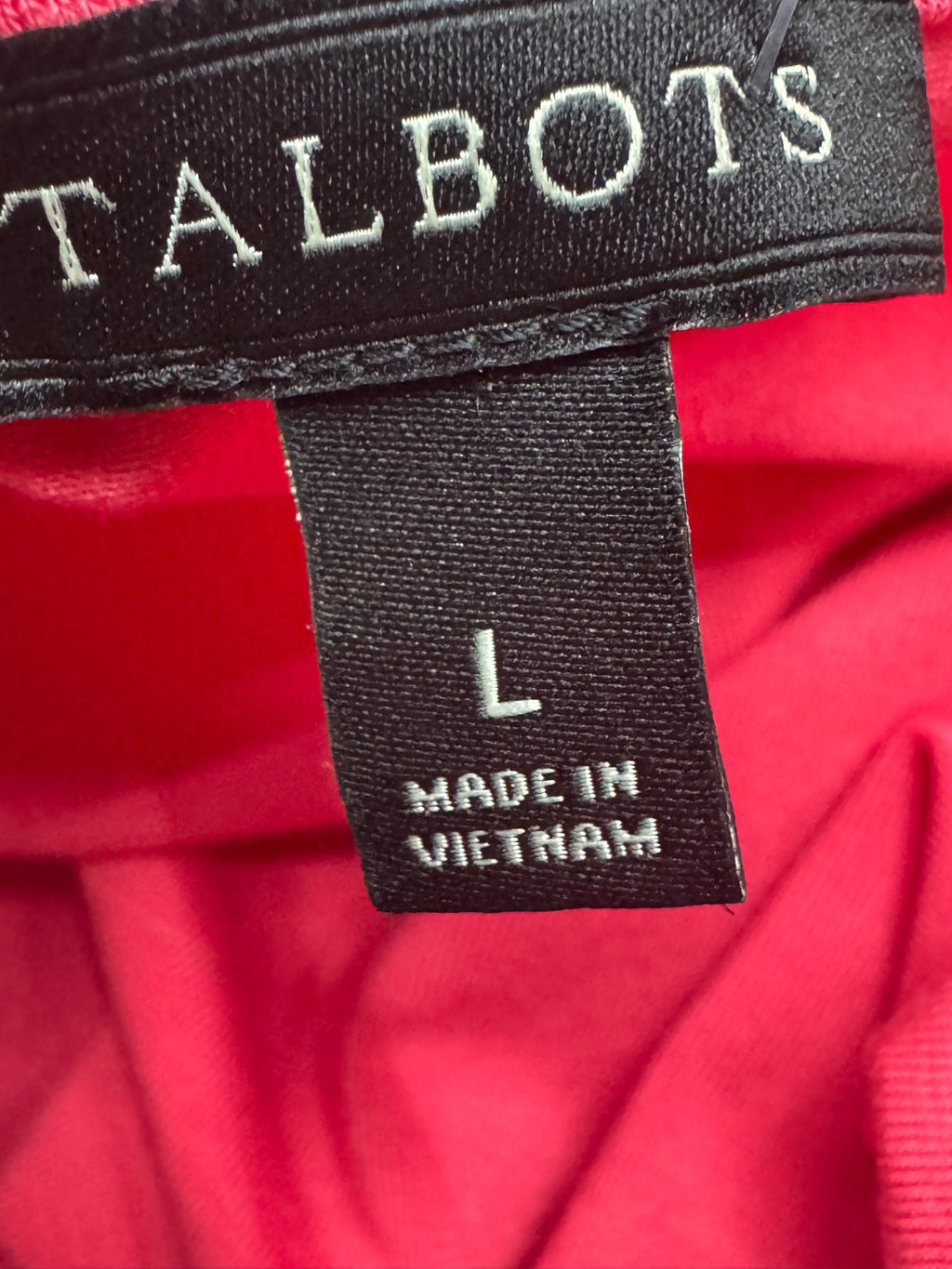 Talbots Pink Scoop Neck Tank Top Size L Lyocell Spandex Blend