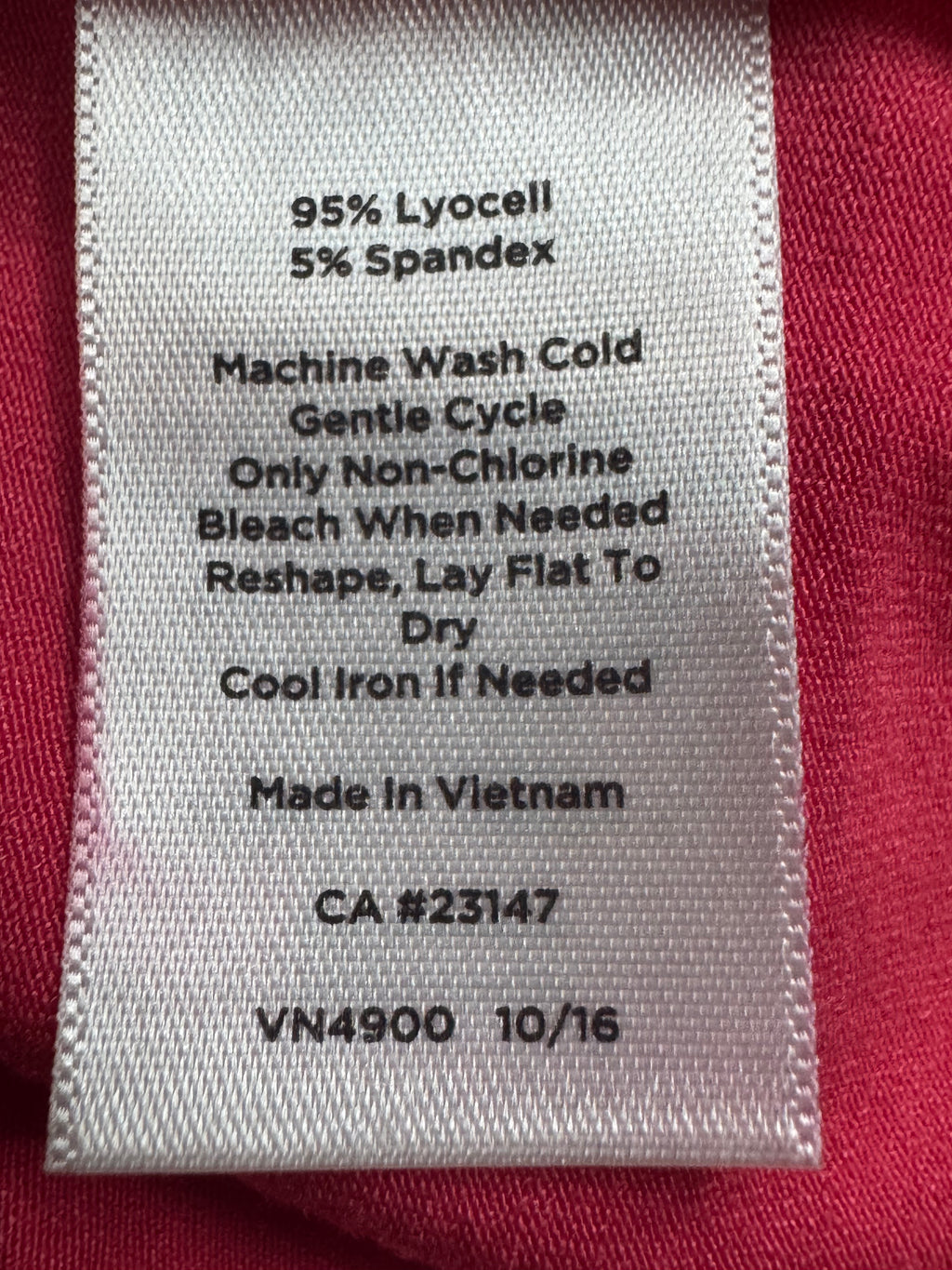Talbots Pink Scoop Neck Tank Top Size L Lyocell Spandex Blend