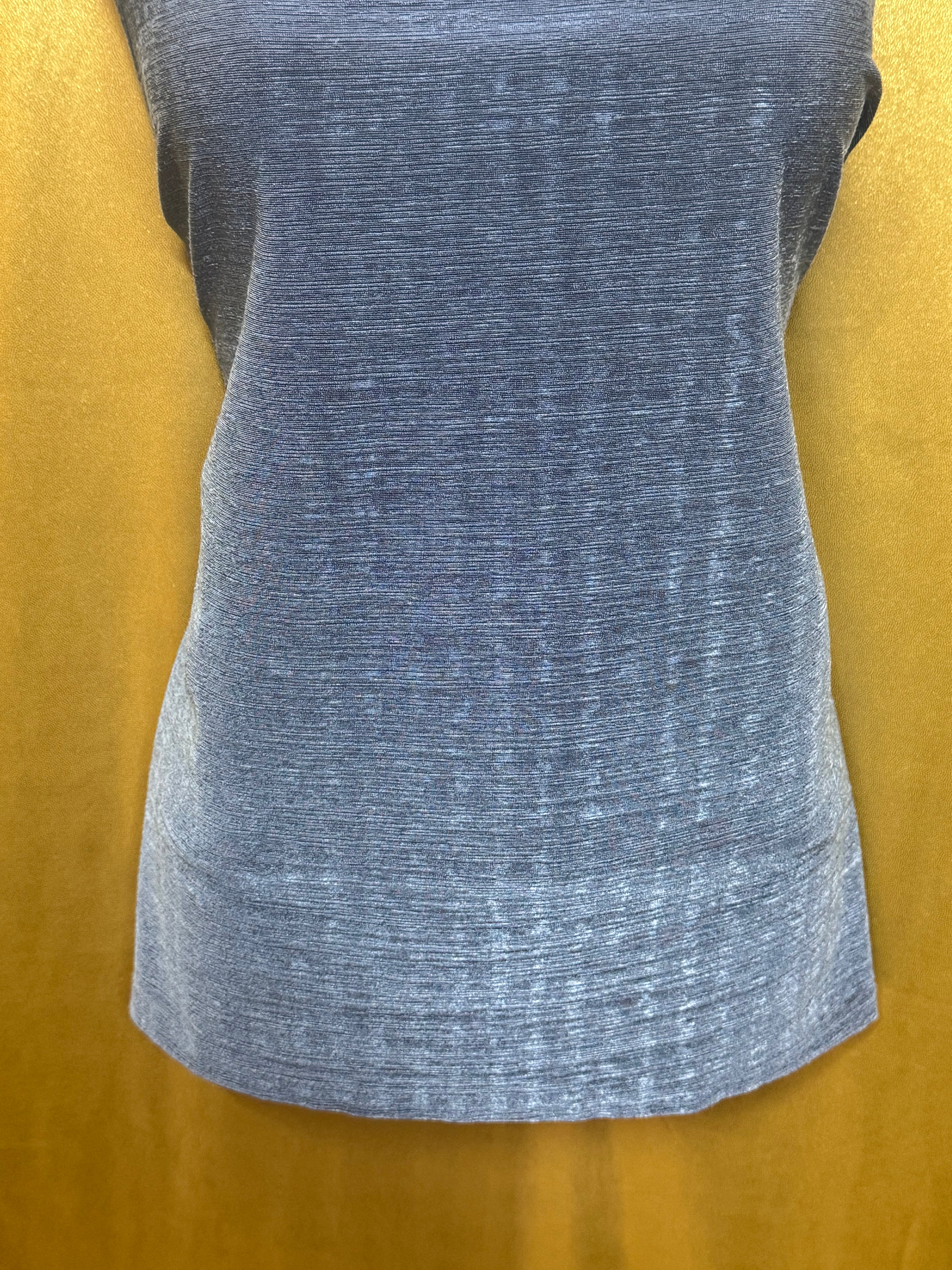 ACW Design Blue Textured Scoop Neck Tank Top - Size Large