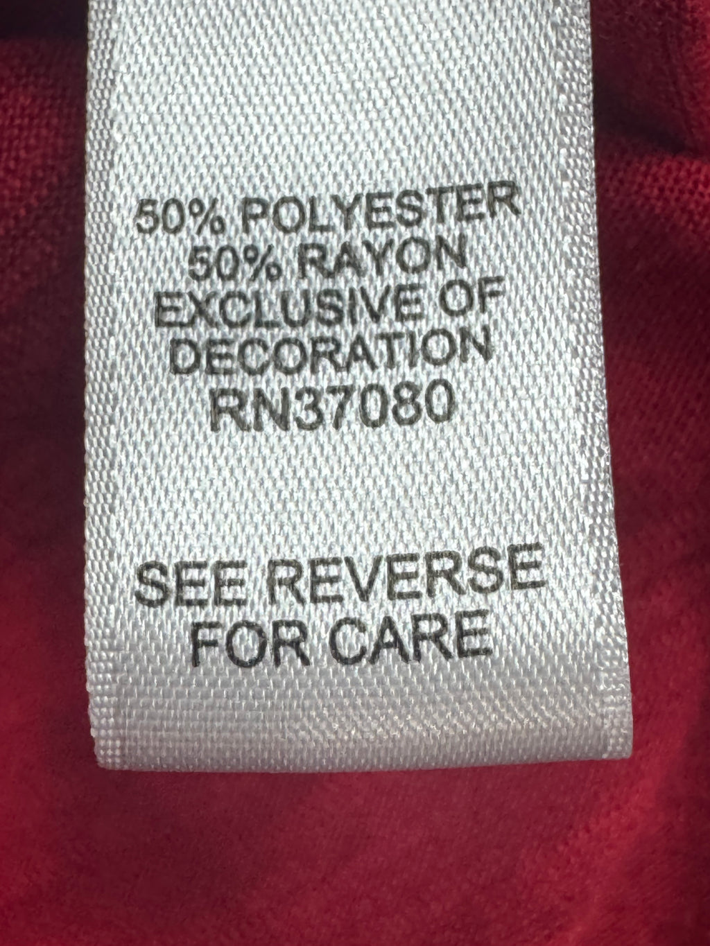 Cato Red Crochet Lace Trim Short Sleeve Tunic Top - Size L