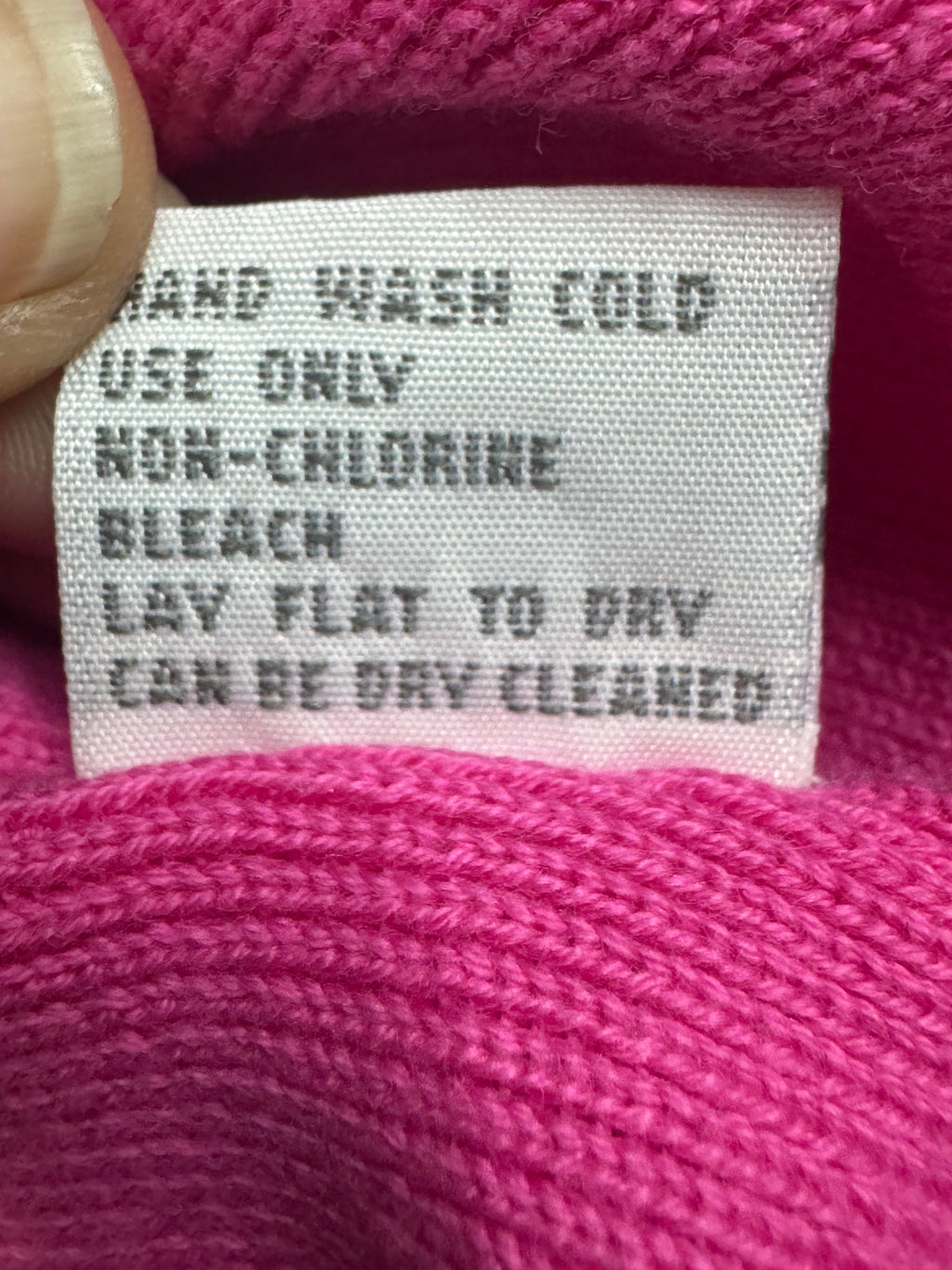 Vintage Ann Trinity Pink Ribbed Knit Tank Top Size Large 100% Cotton