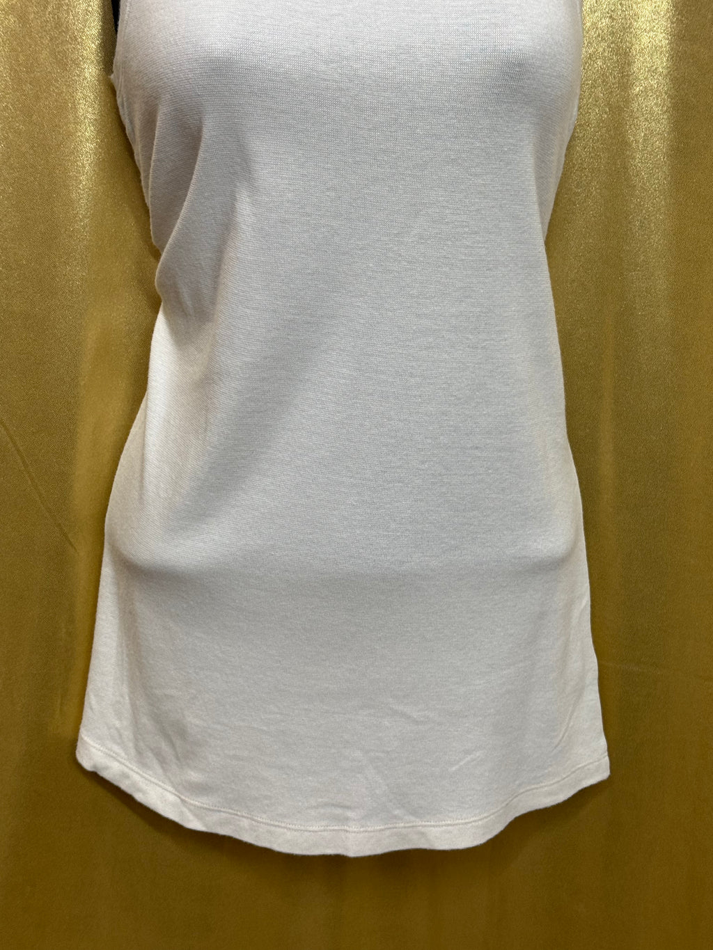 Riders by Lee Cream Scoop Neck Tank Top | Soft Cotton Modal Blend | Size M