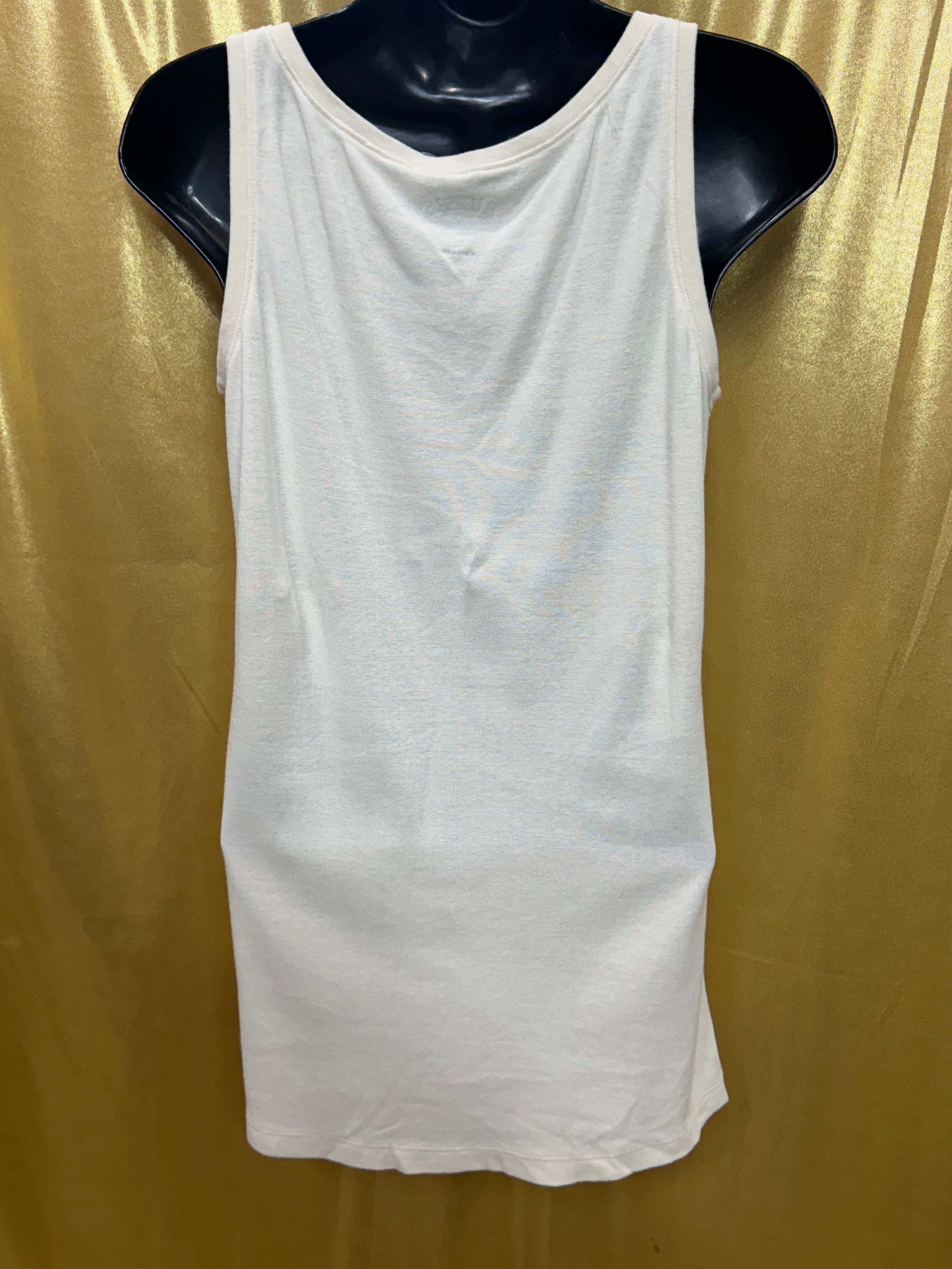 Riders by Lee Cream Scoop Neck Tank Top | Soft Cotton Modal Blend | Size M