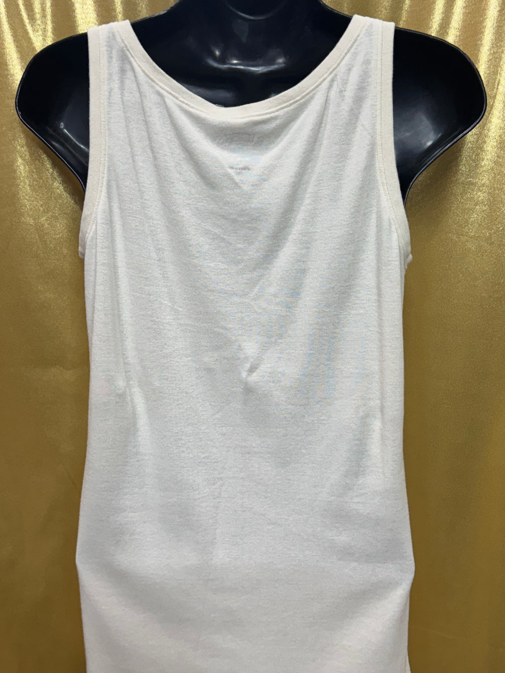 Riders by Lee Cream Scoop Neck Tank Top | Soft Cotton Modal Blend | Size M