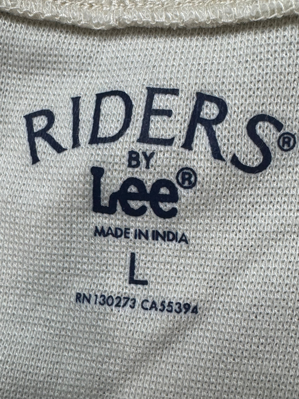 Riders by Lee Cream Scoop Neck Tank Top | Soft Cotton Modal Blend | Size M