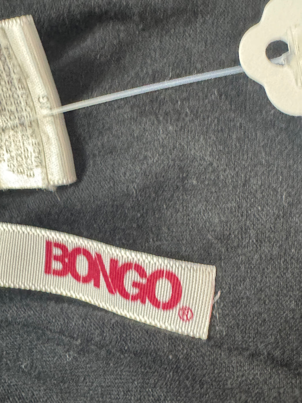 Vintage Bongo Black Rope Strap Tank Top with Wooden Beads Size L