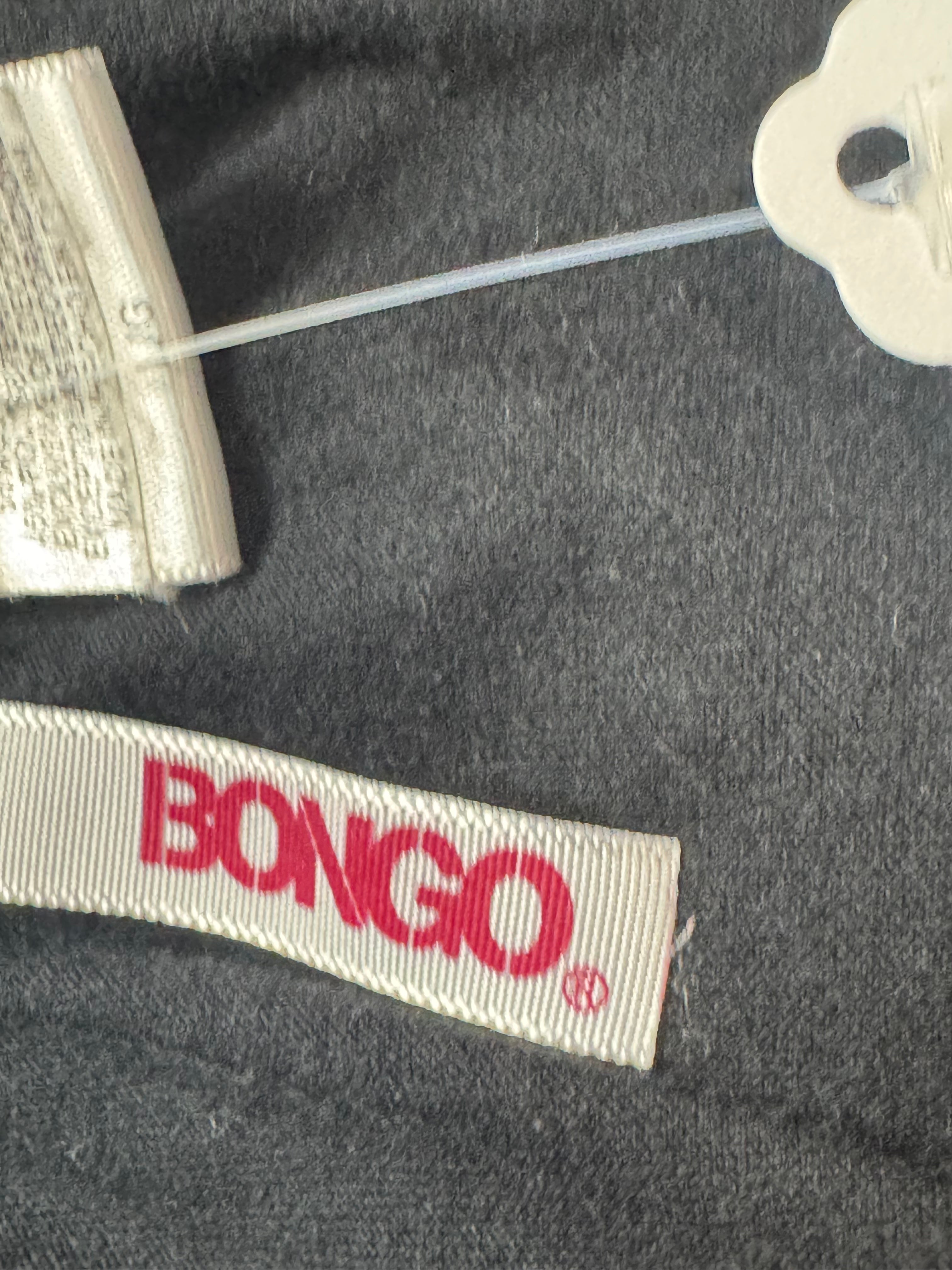 Vintage Bongo Black Rope Strap Tank Top with Wooden Beads Size L