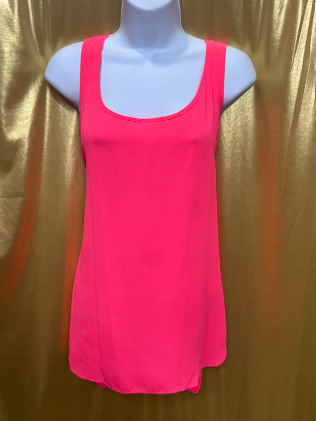 Express Hot Pink Wrap Back Tank Top Size L