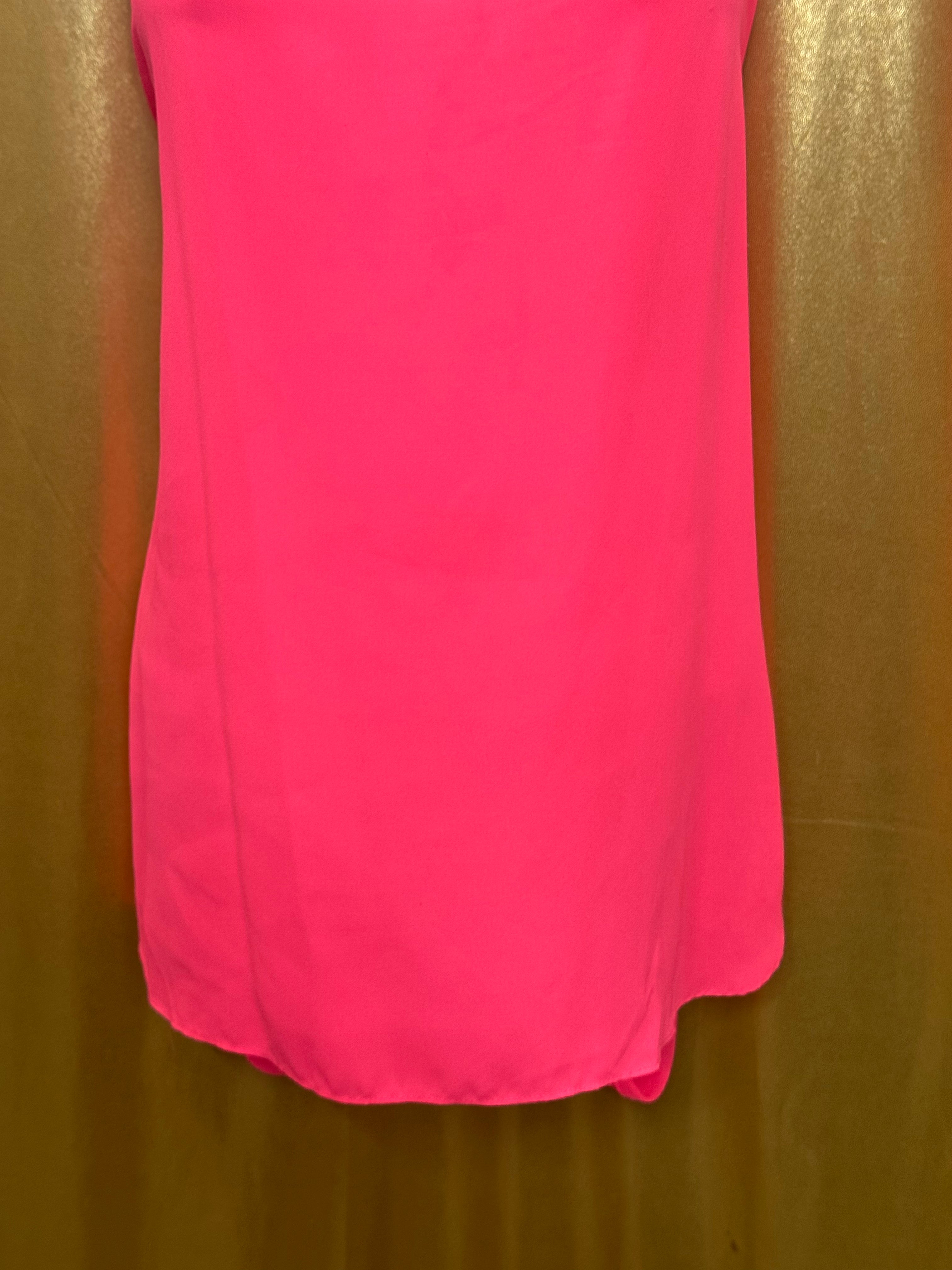 Express Hot Pink Wrap Back Tank Top Size L