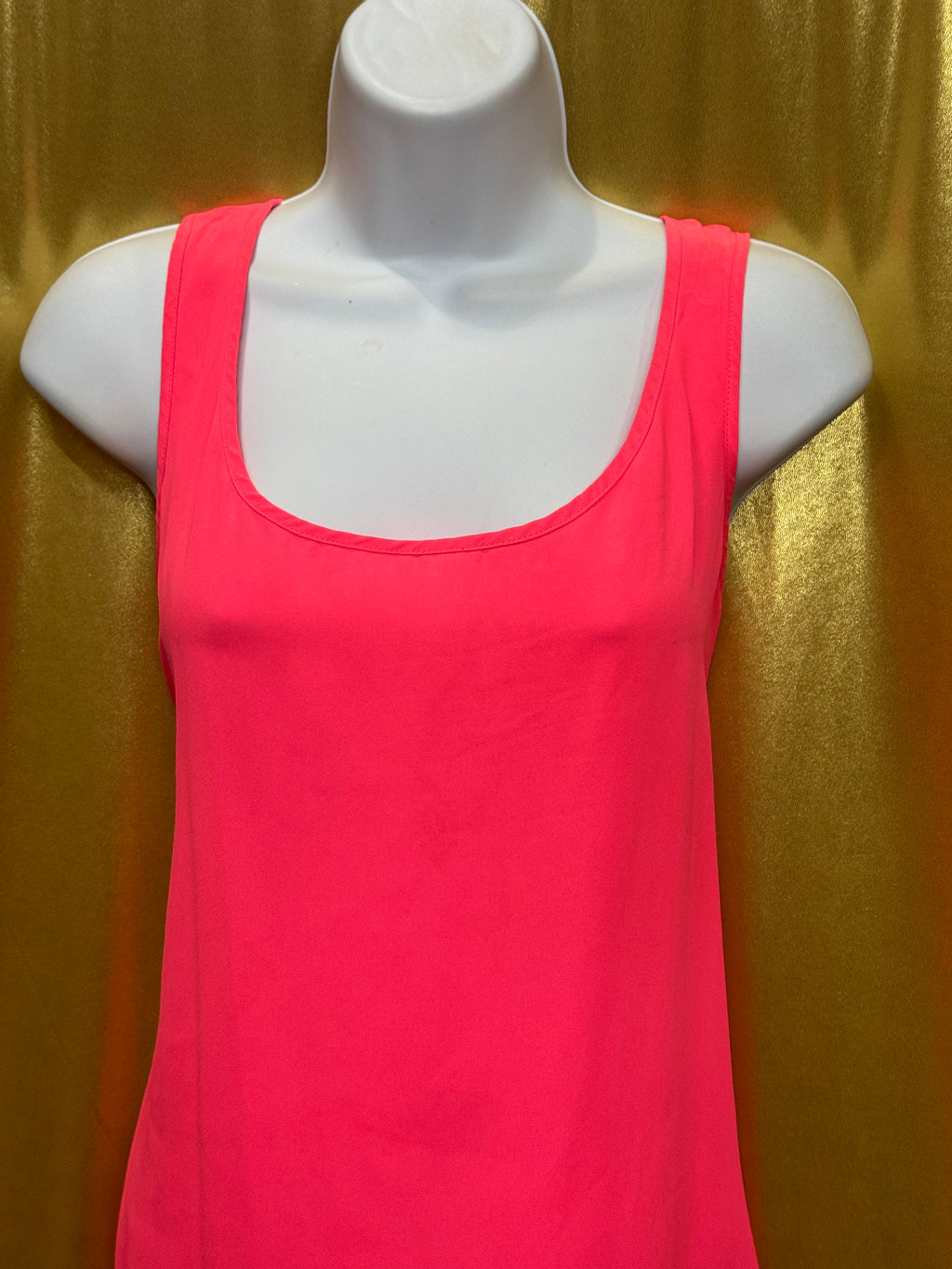 Express Hot Pink Wrap Back Tank Top Size L