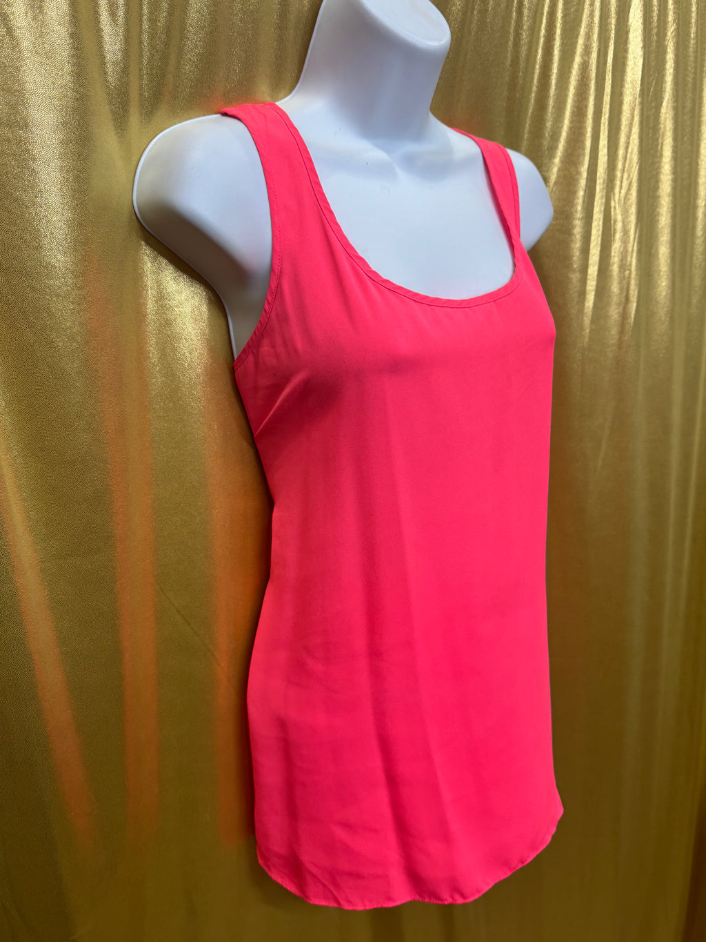 Express Hot Pink Wrap Back Tank Top Size L