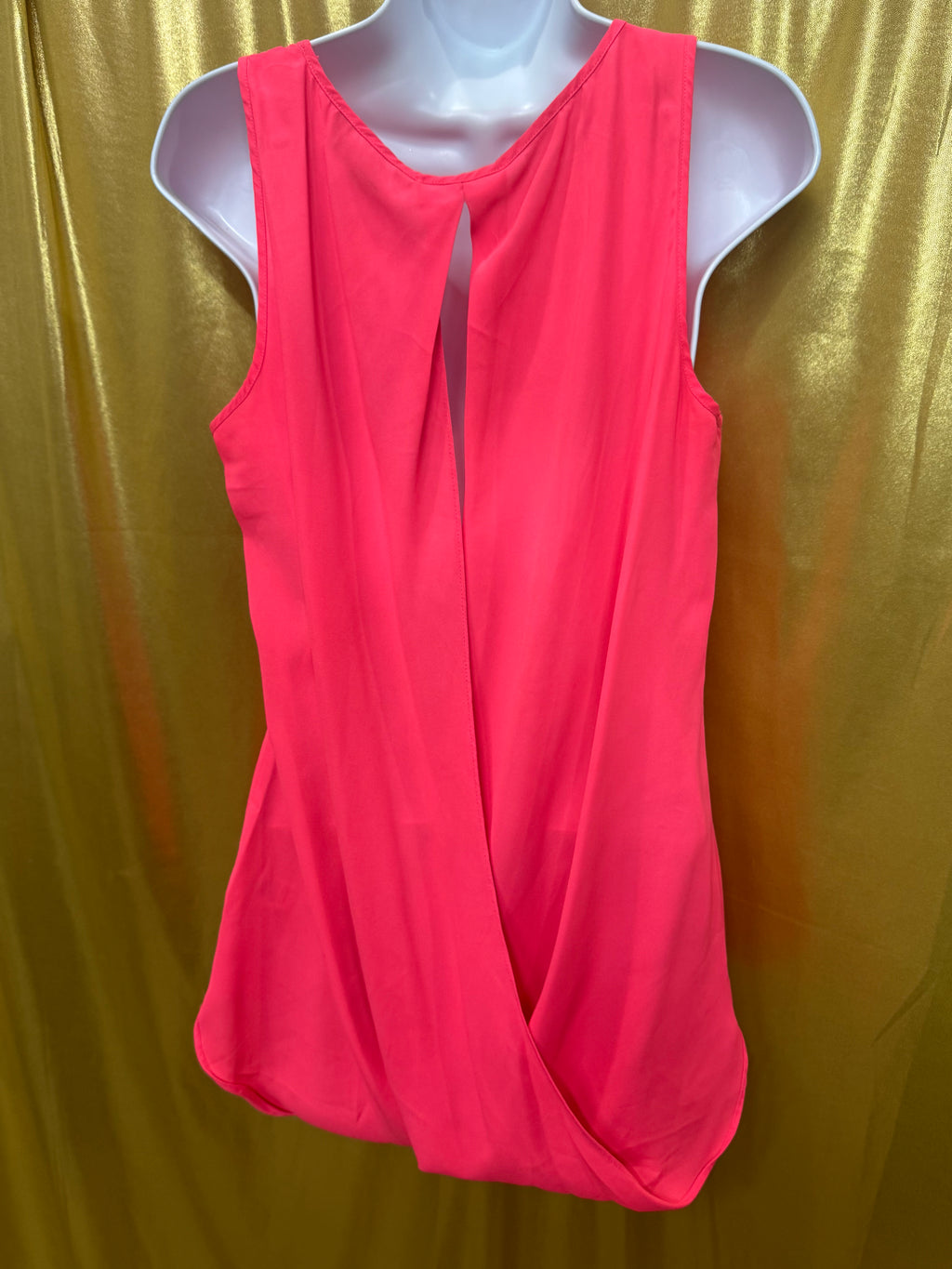 Express Hot Pink Wrap Back Tank Top Size L