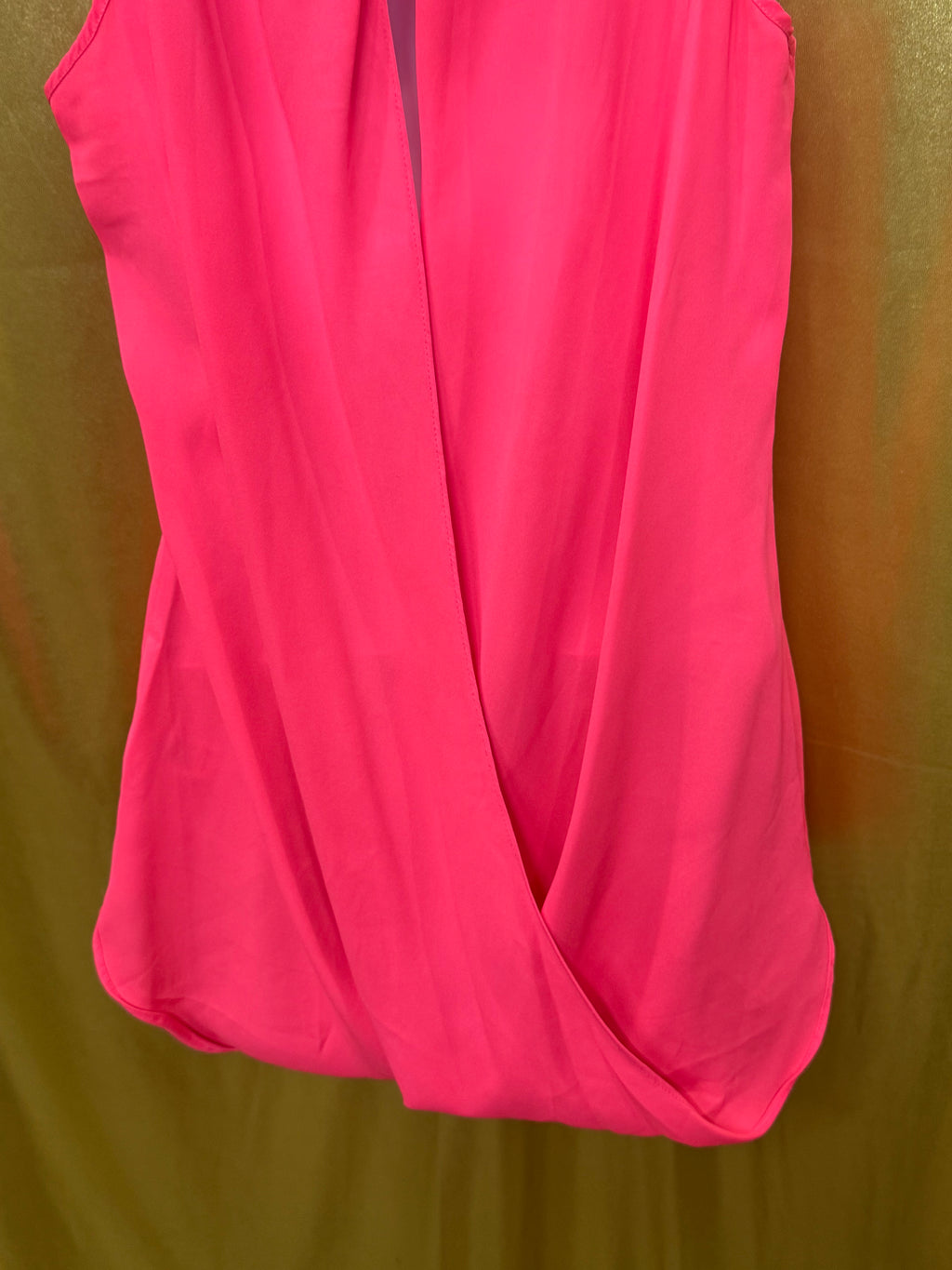 Express Hot Pink Wrap Back Tank Top Size L
