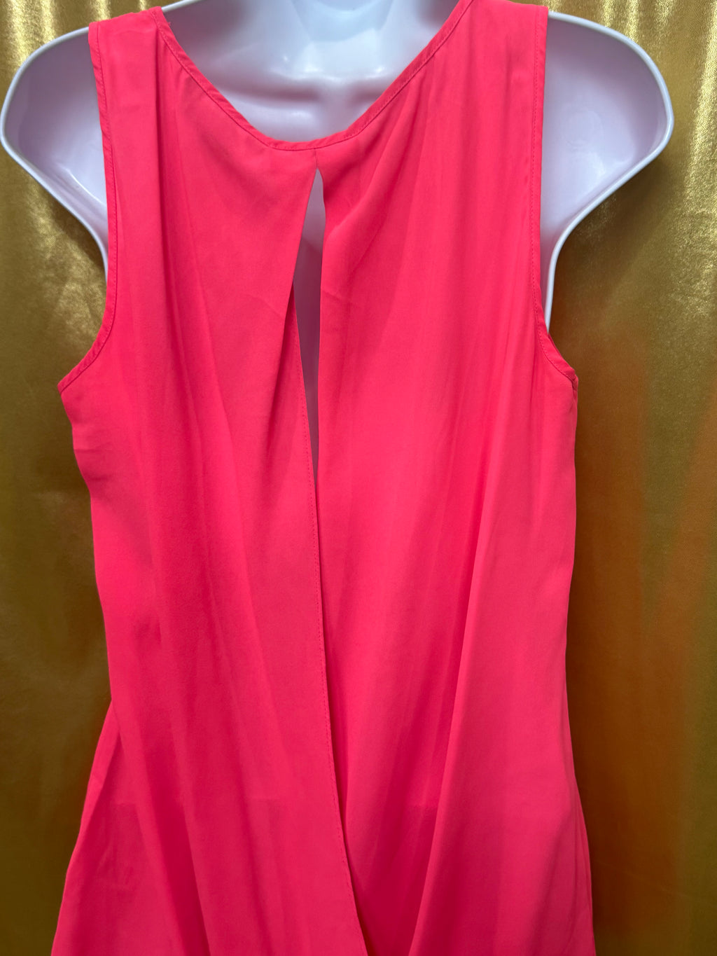 Express Hot Pink Wrap Back Tank Top Size L