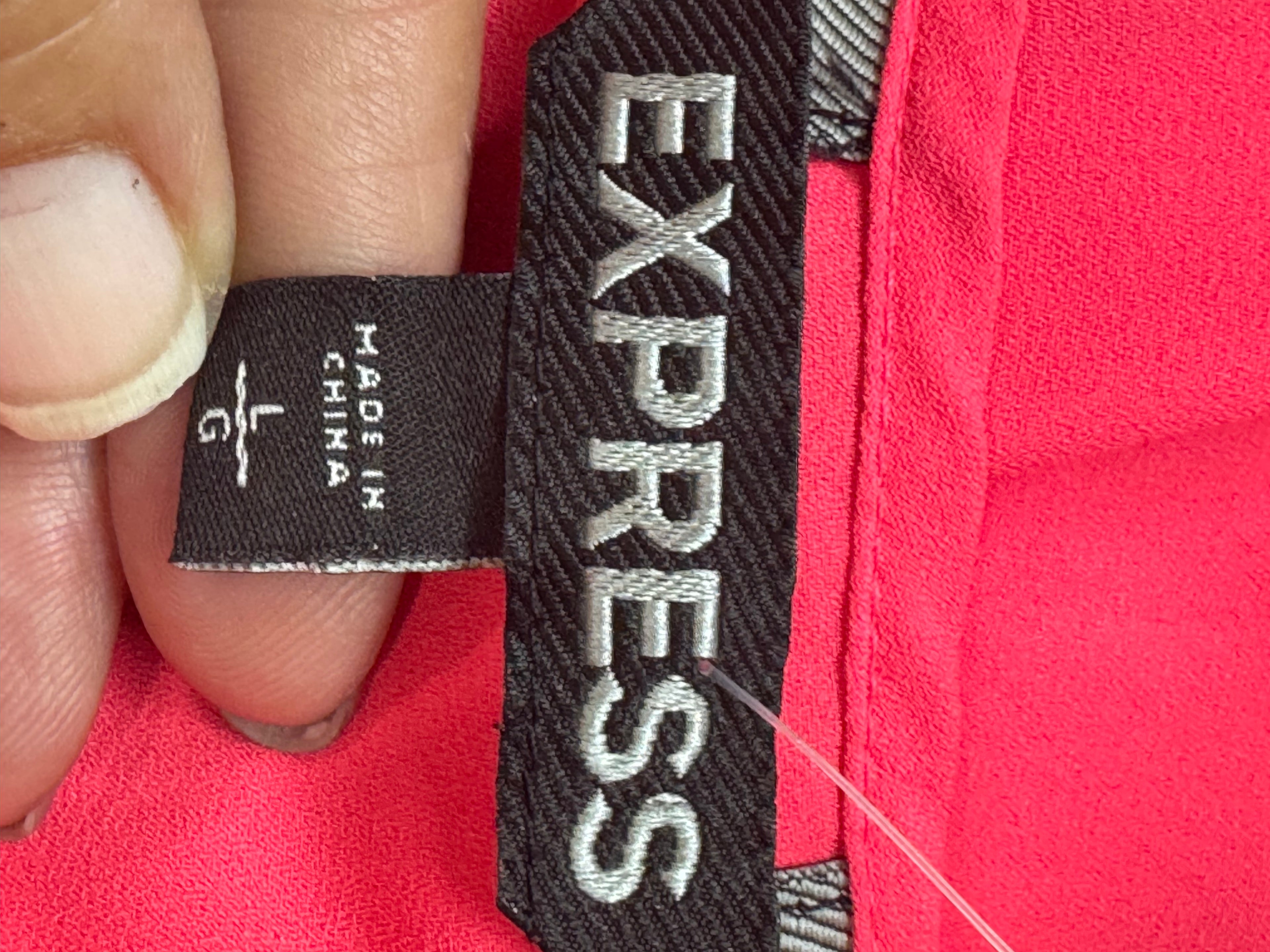 Express Hot Pink Wrap Back Tank Top Size L