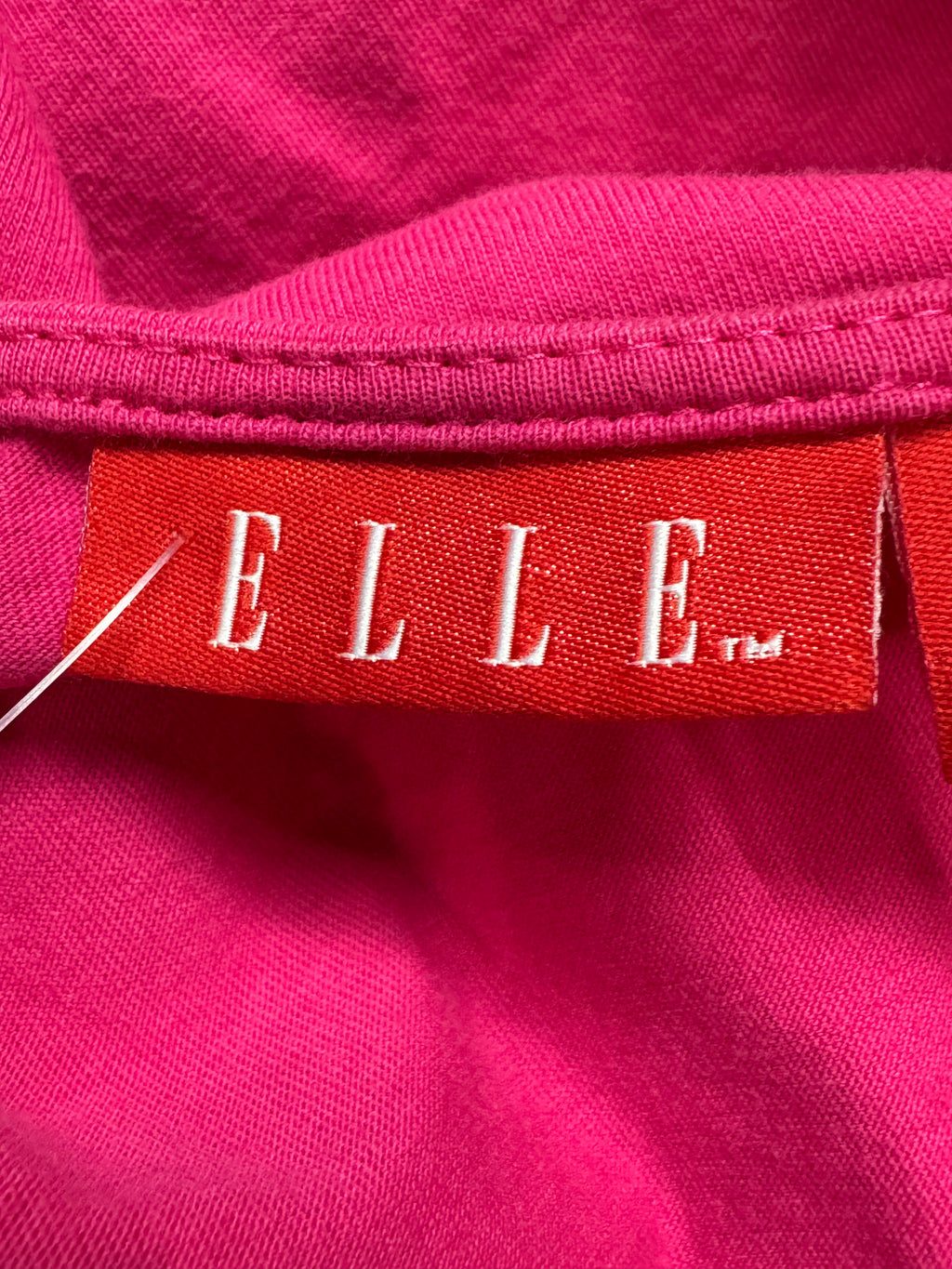 ELLE Dark Pink Eyelet Ruffled Tiered Tank Top Blouse – Women's Size Large