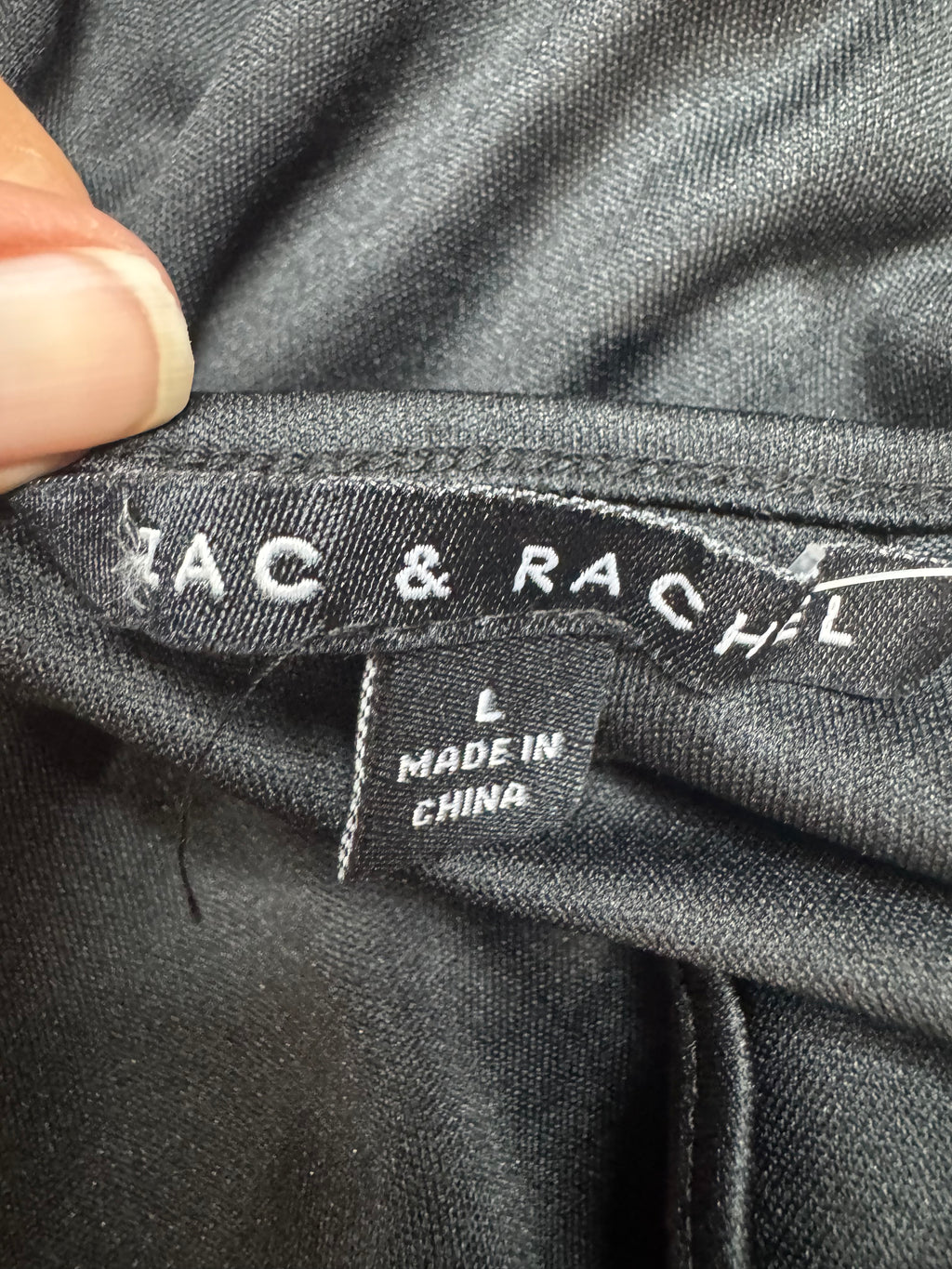 Zac & Rachel Black V-Neck Camisole Tank Top - Size Large