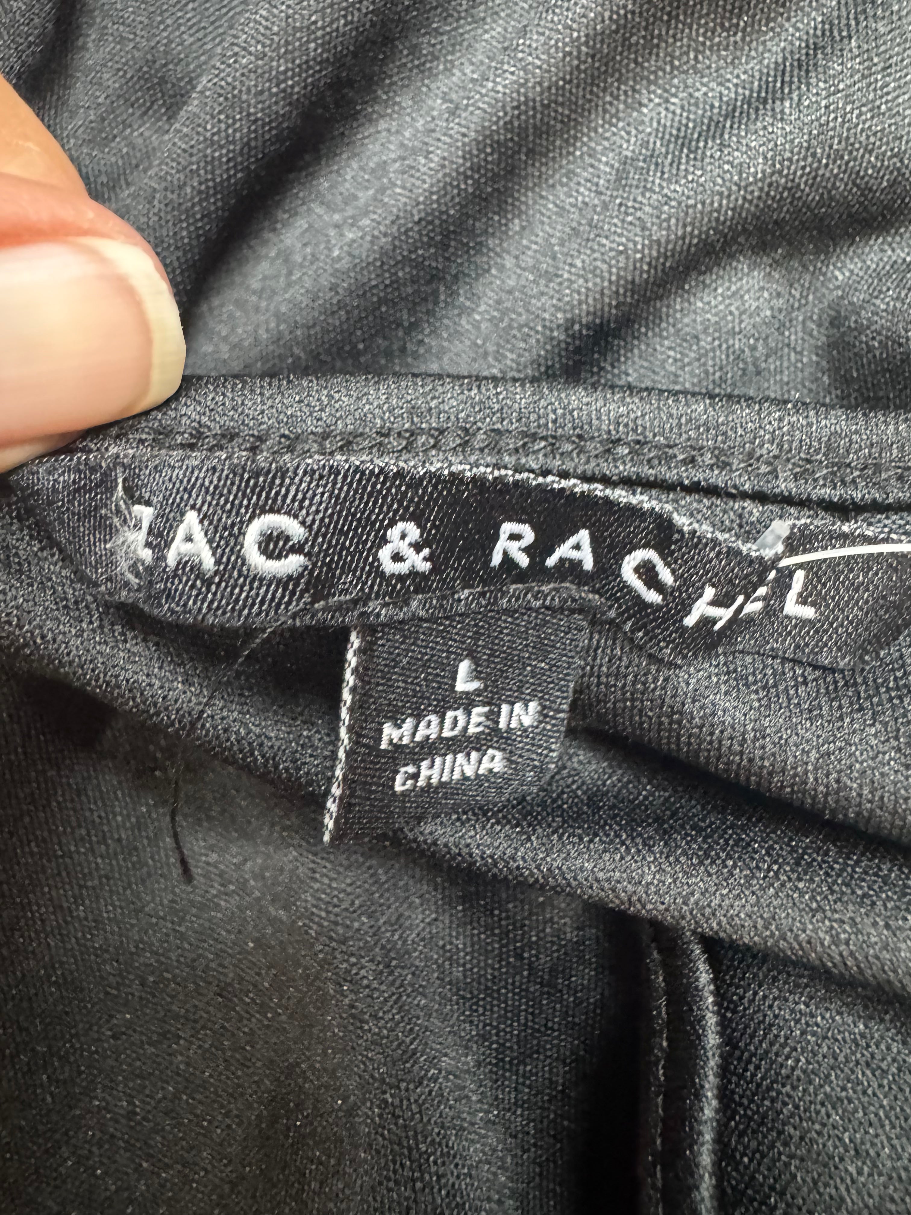 Zac & Rachel Black V-Neck Camisole Tank Top - Size Large