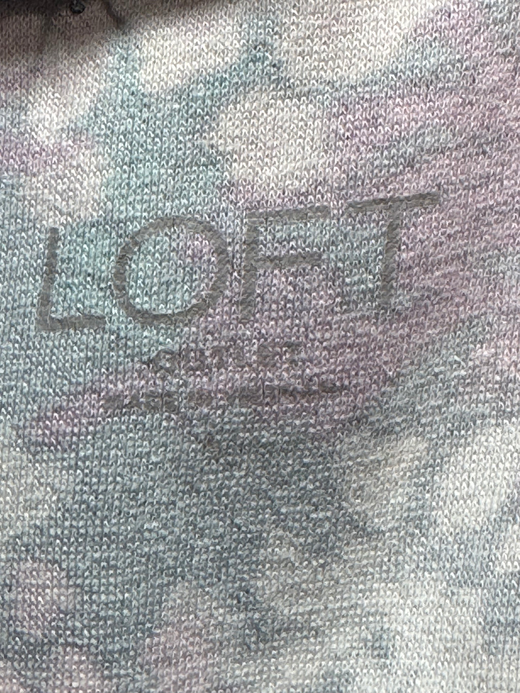 LOFT Mock Neck Floral Sleeveless Top Cover - Size Large Zipper Back Stretch Knit