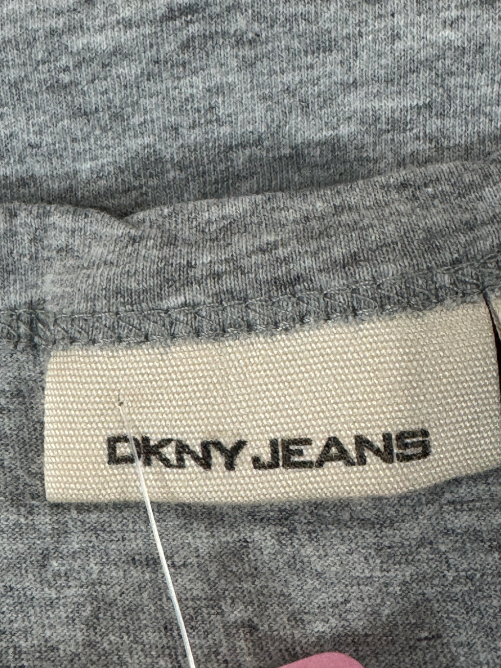 DKNY Gray & Blue Short Sleeve Tee Shirt Sz XL
