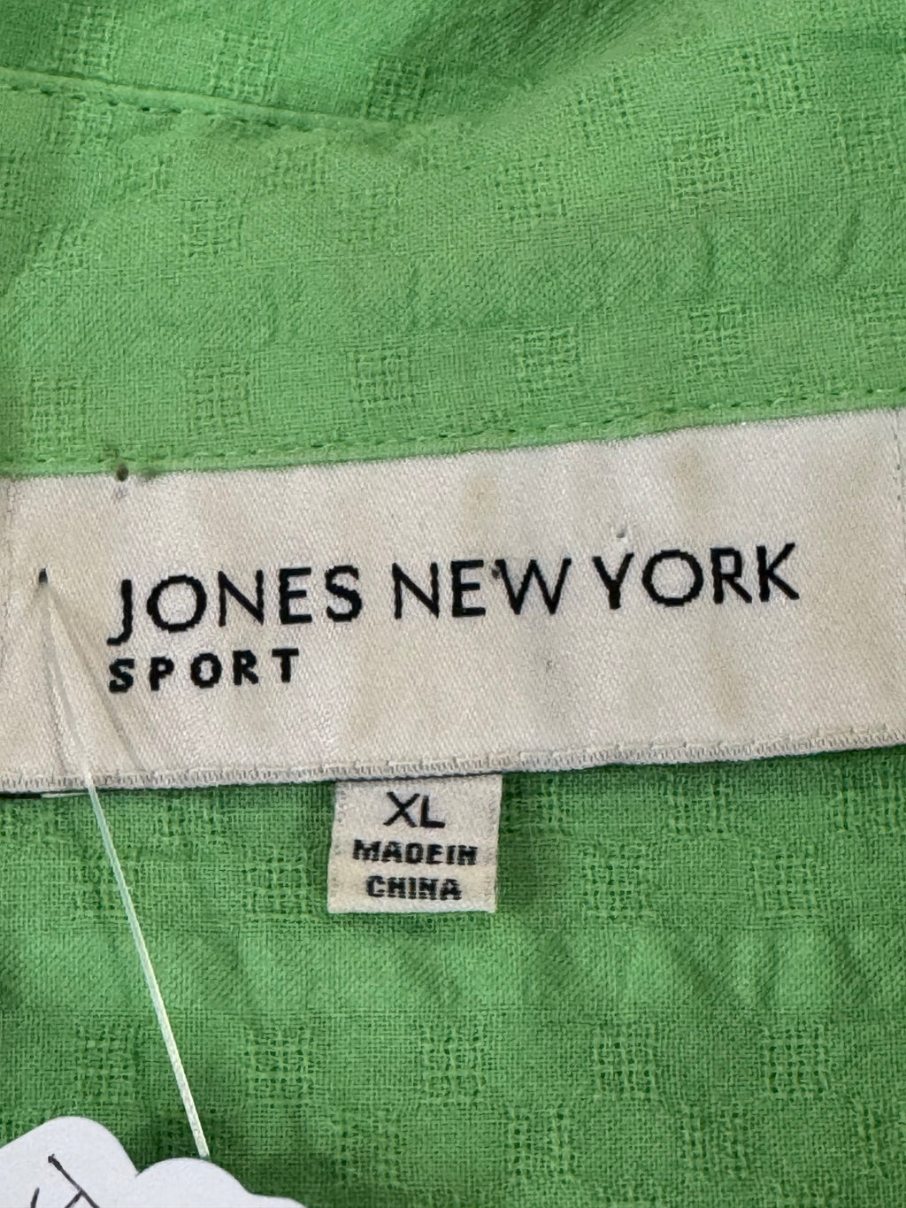 Jones New York Green Long Sleeve Blouse Sz XL