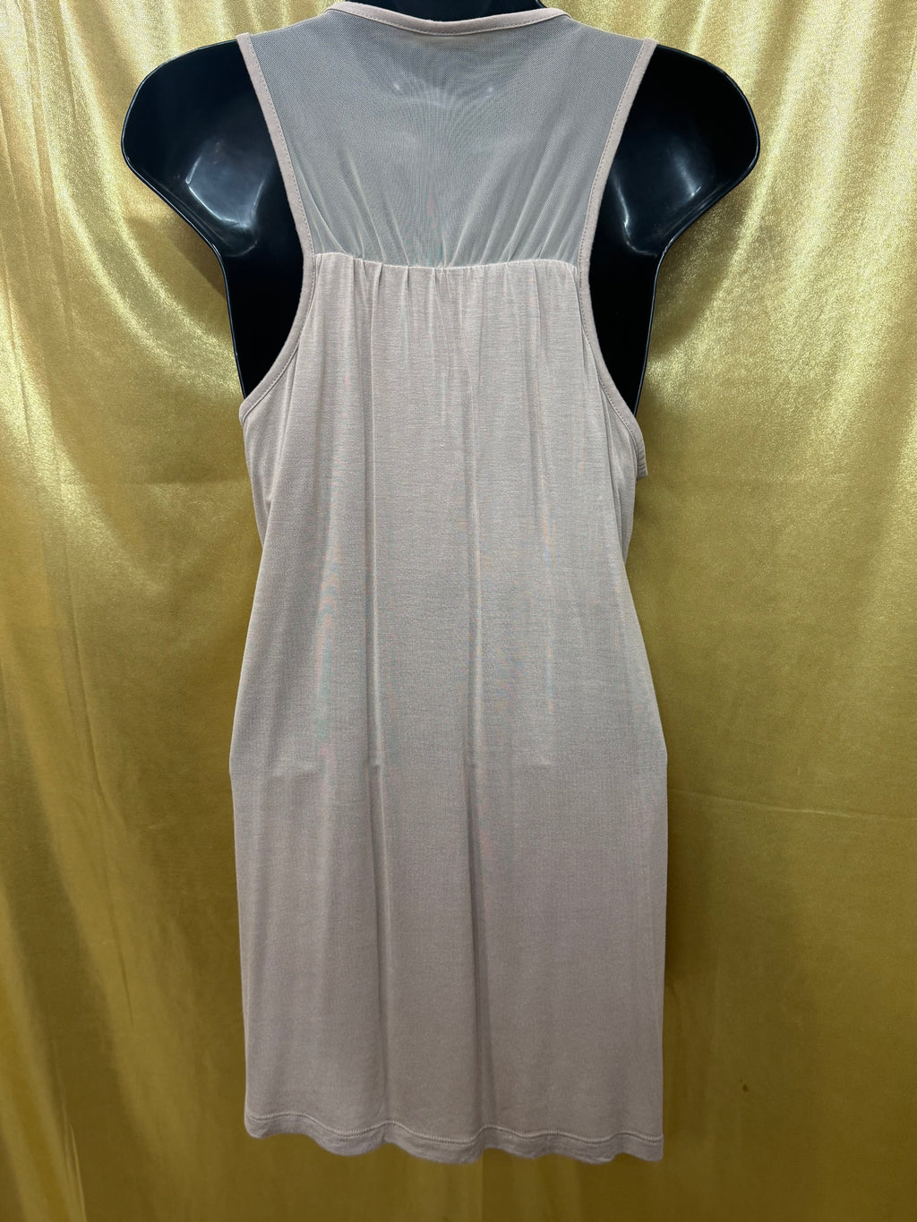 Kenar Cream Modal Babydoll Tunic Top Crochet Beaded Neckline Size Large