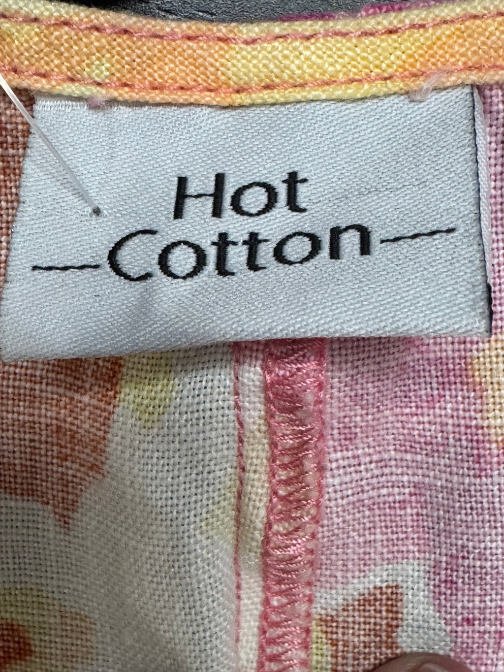 Hot Cotton Floral Linen Tank Top V-Neck Sleeveless Blouse Size Large