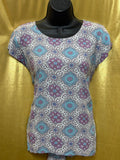 Artisan NY Medallion Print Rayon Blouse - Size L ✨