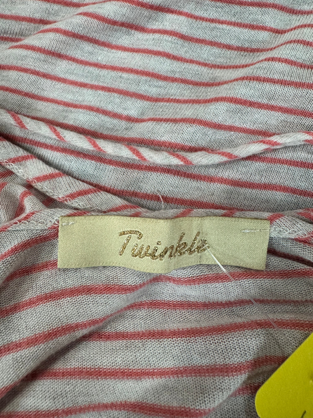 Twinkle Red & White Stripe Blouse Sz XL