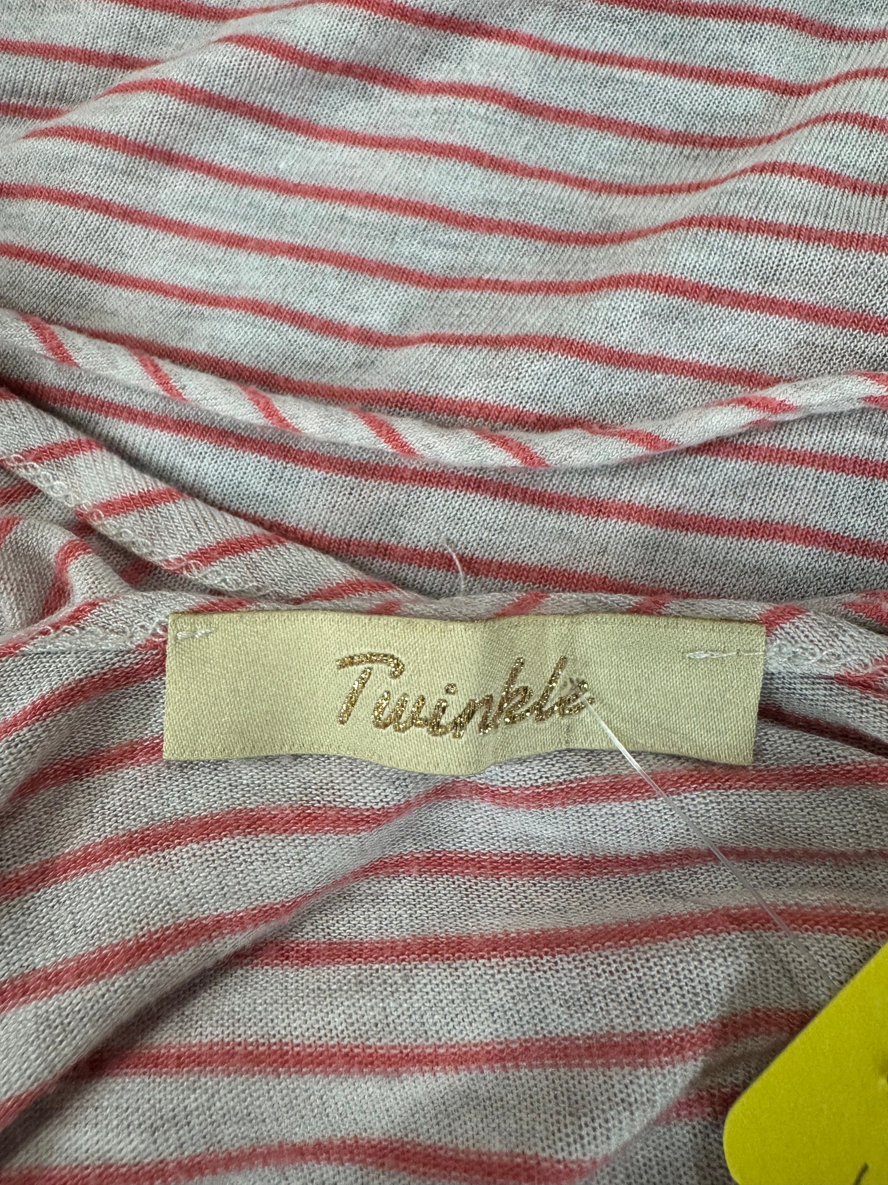 Twinkle Red & White Stripe Blouse Sz XL