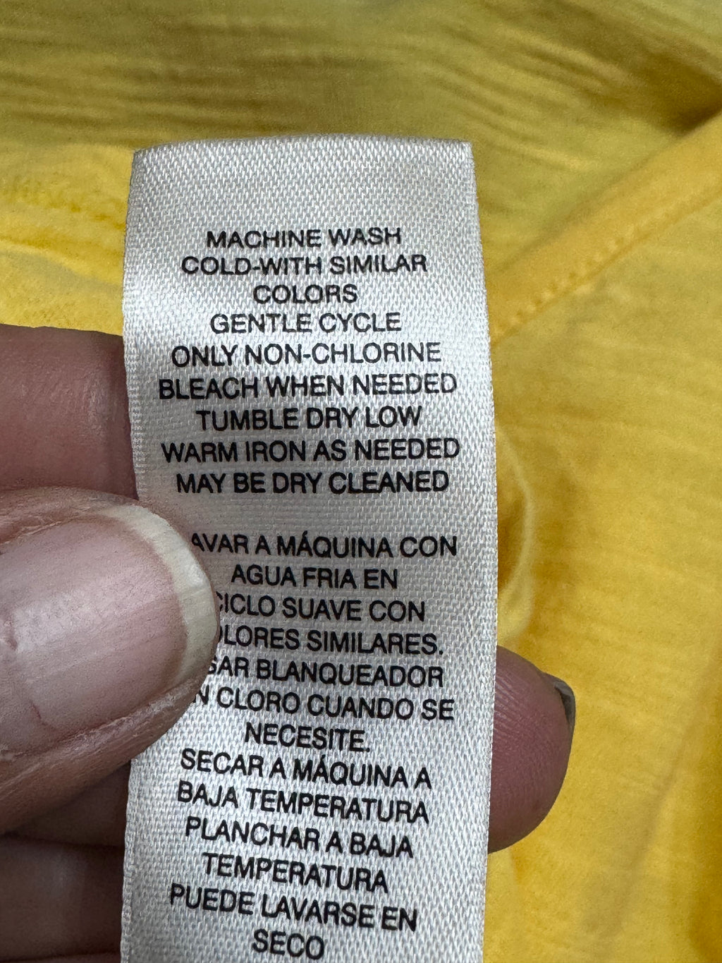 Chico's Bright Yellow Cotton V-Neck Tee - Size 2 (US Large) ☀️
