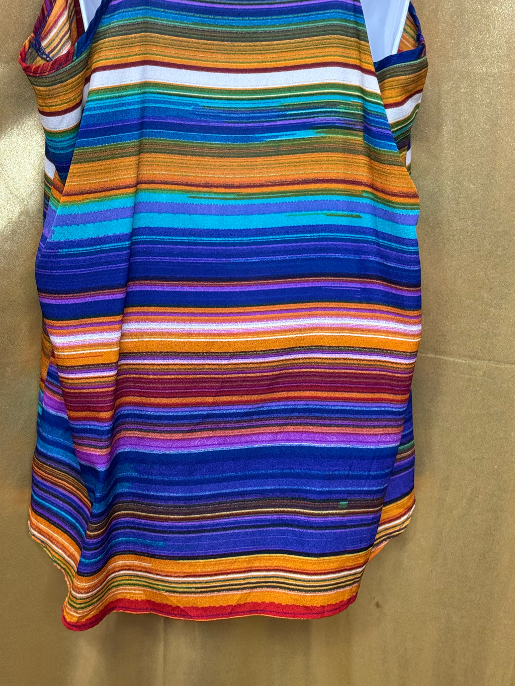 Olive & Oak Striped Racerback Tank Top | Size Large | Made in USA 🌟