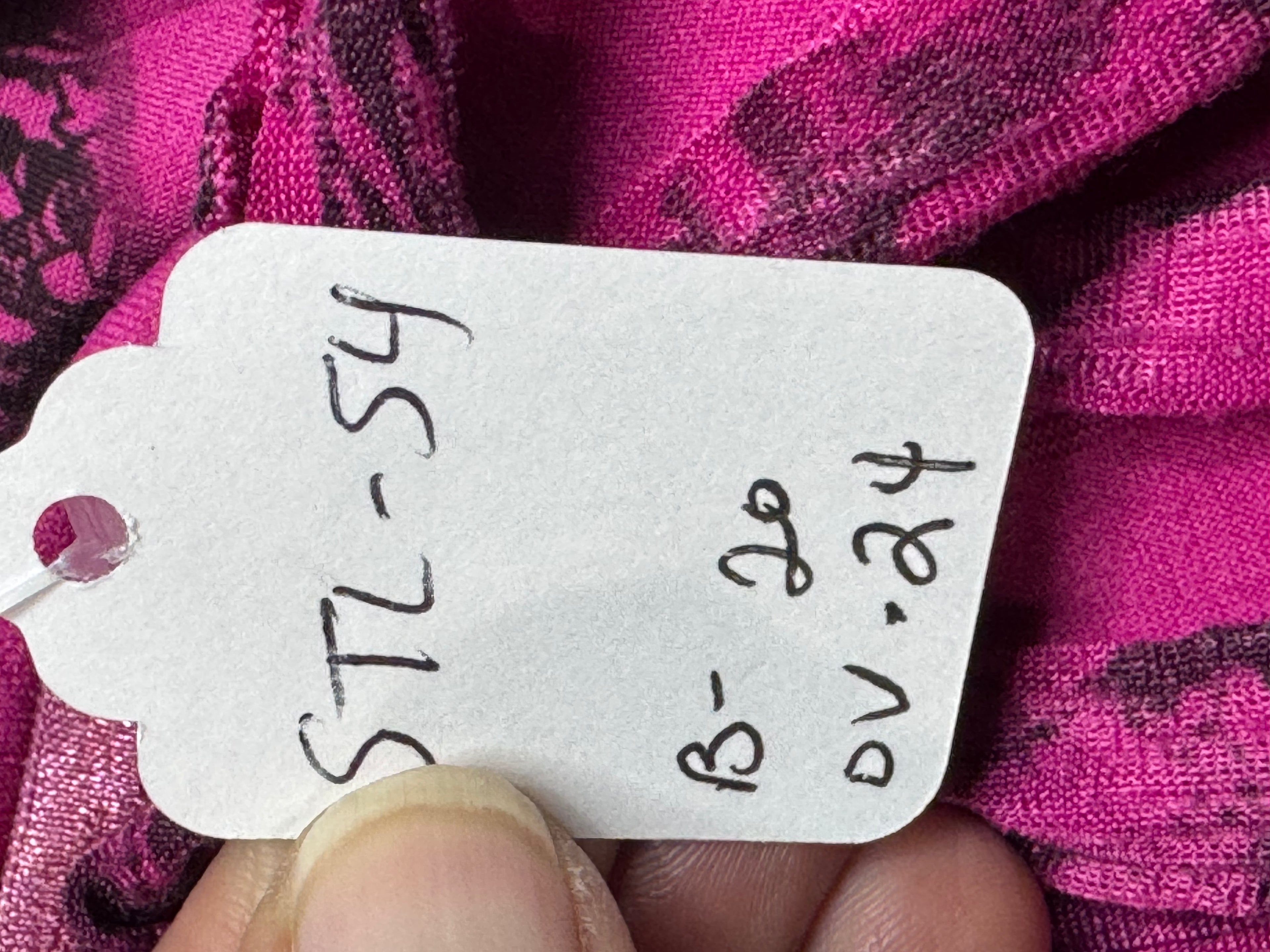 Cato Hot Pink Ruffled Tank Top Size L Tiered Floral Sleeveless Blouse