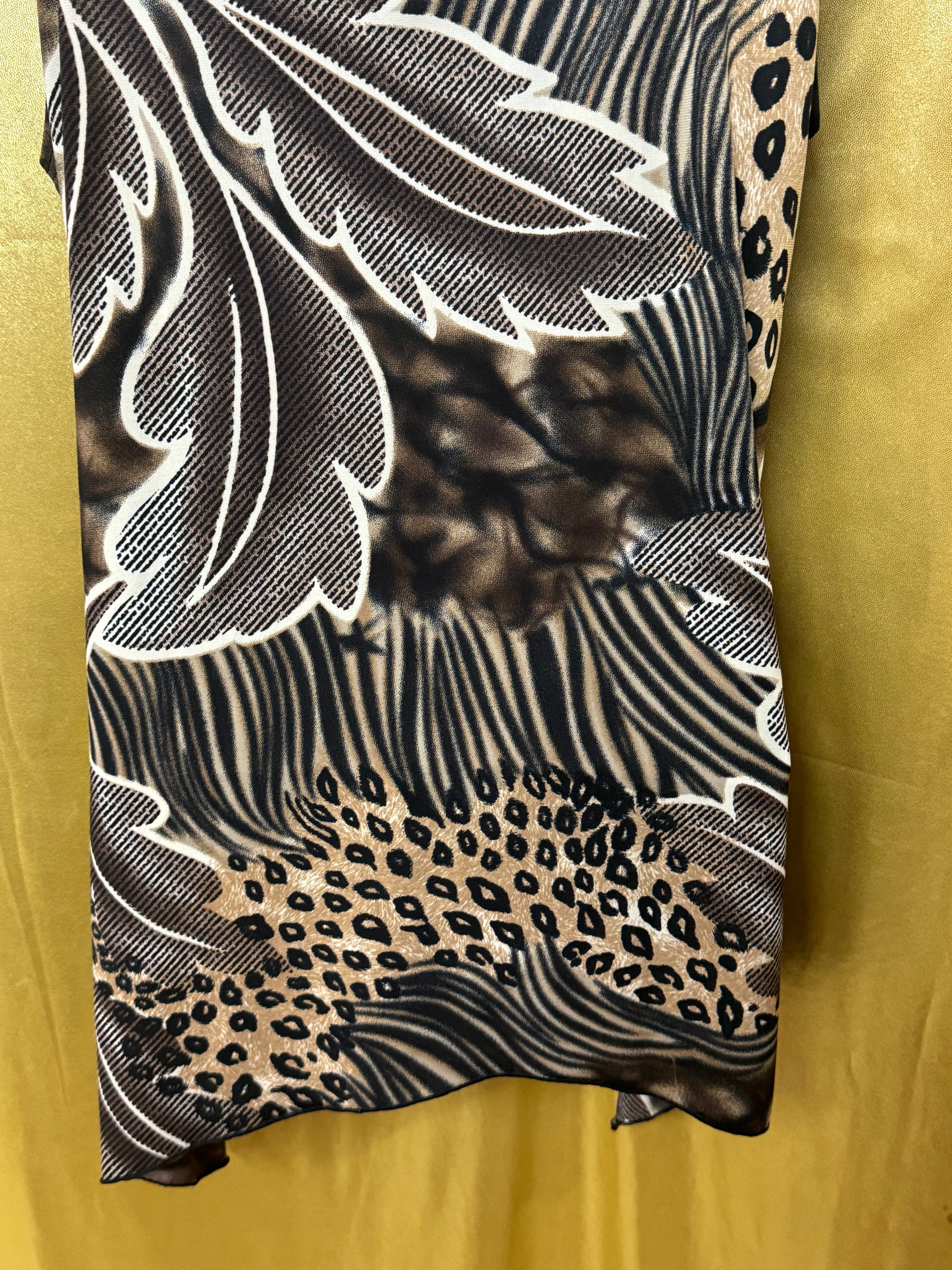 Claudia Richard Mixed Animal Print Tank Top - Size L 🐾