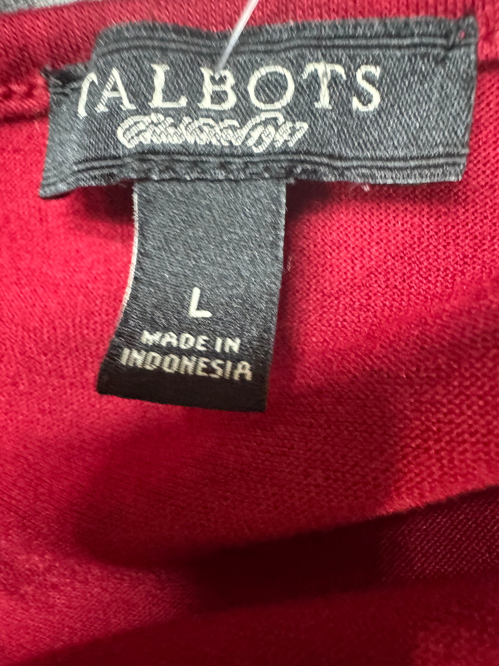 Talbots Red Tiered Ruffle Tank Top Size L Polyester Rayon Blend 🌟