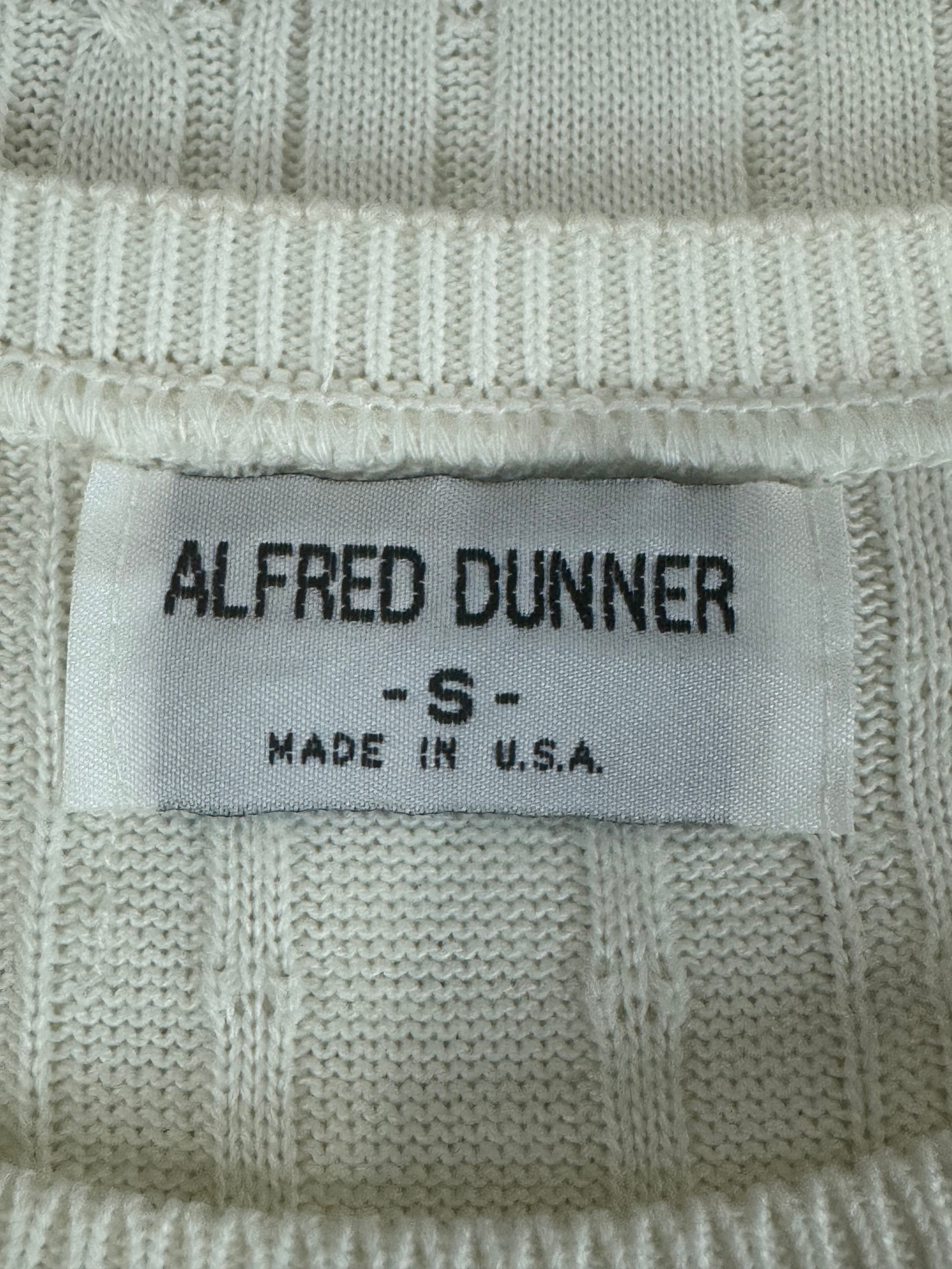 Alfred Dunner White Short Sleeve Sweater Size S