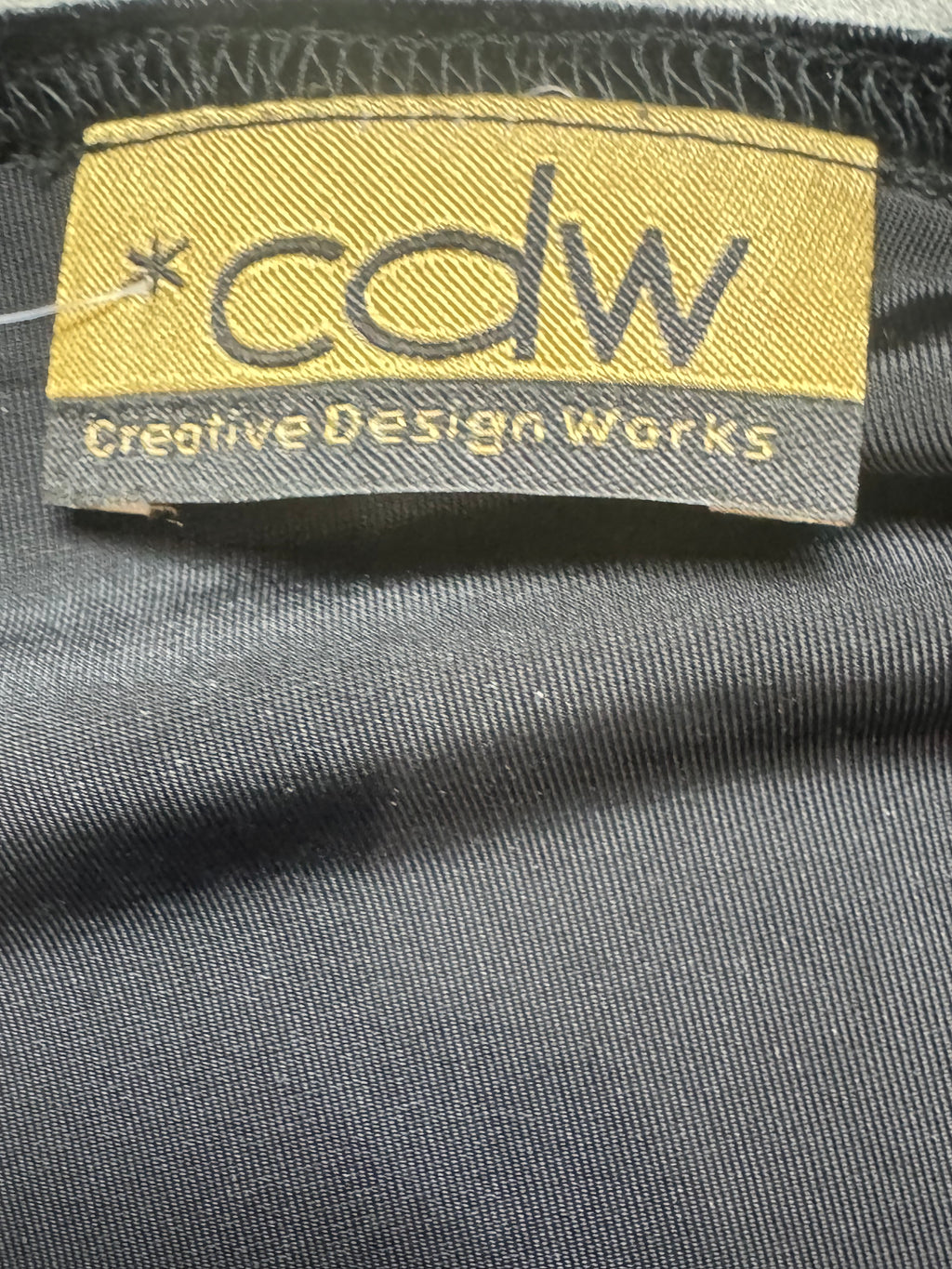 CDW Creative Design Works Black Velvet Ruched V-Neck Top - Size Large ✨