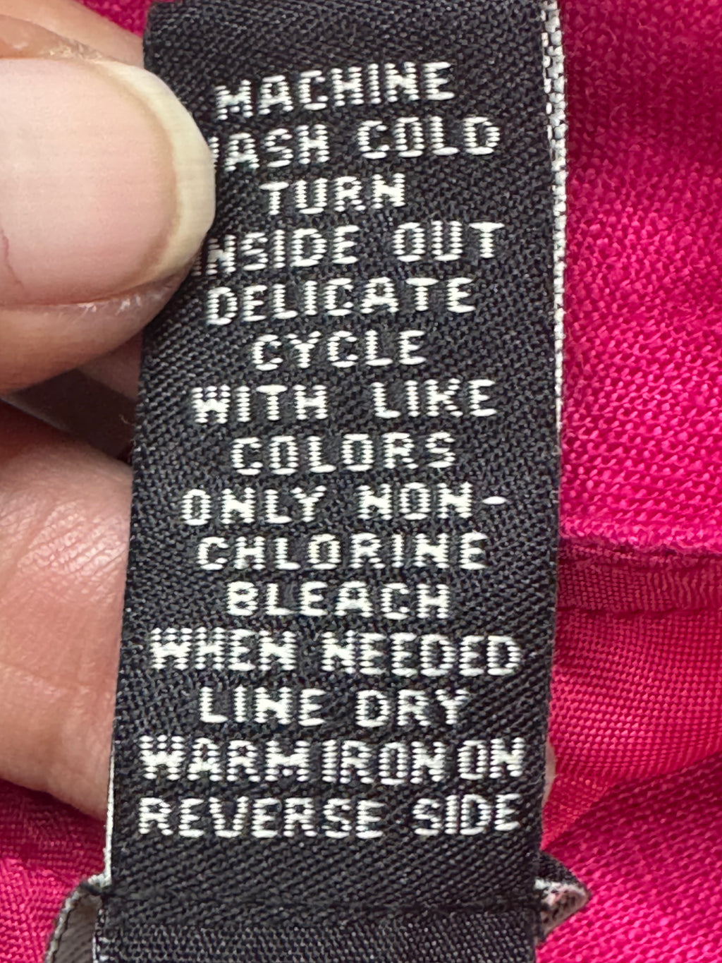 Valerie Stevens Hot Pink 100% Linen Beaded Tank Top - Size L