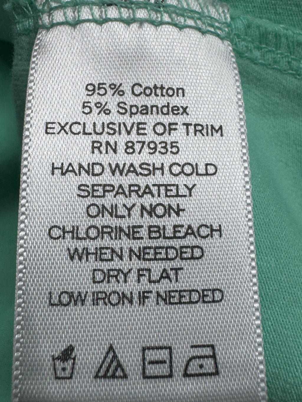 Susan Graver Mint Green Lace Neck Tank Top Size Large Cotton Spandex