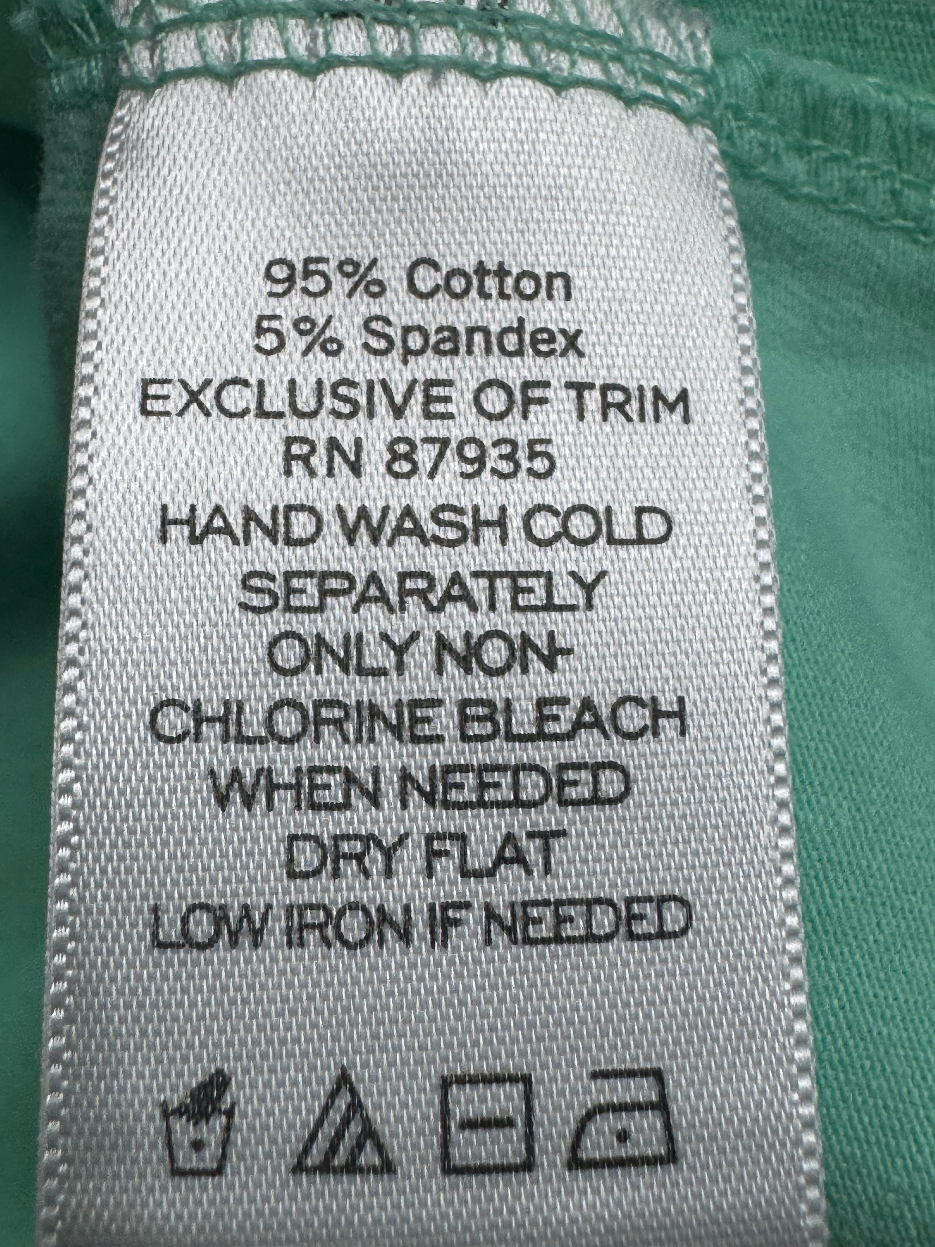Susan Graver Mint Green Lace Neck Tank Top Size Large Cotton Spandex