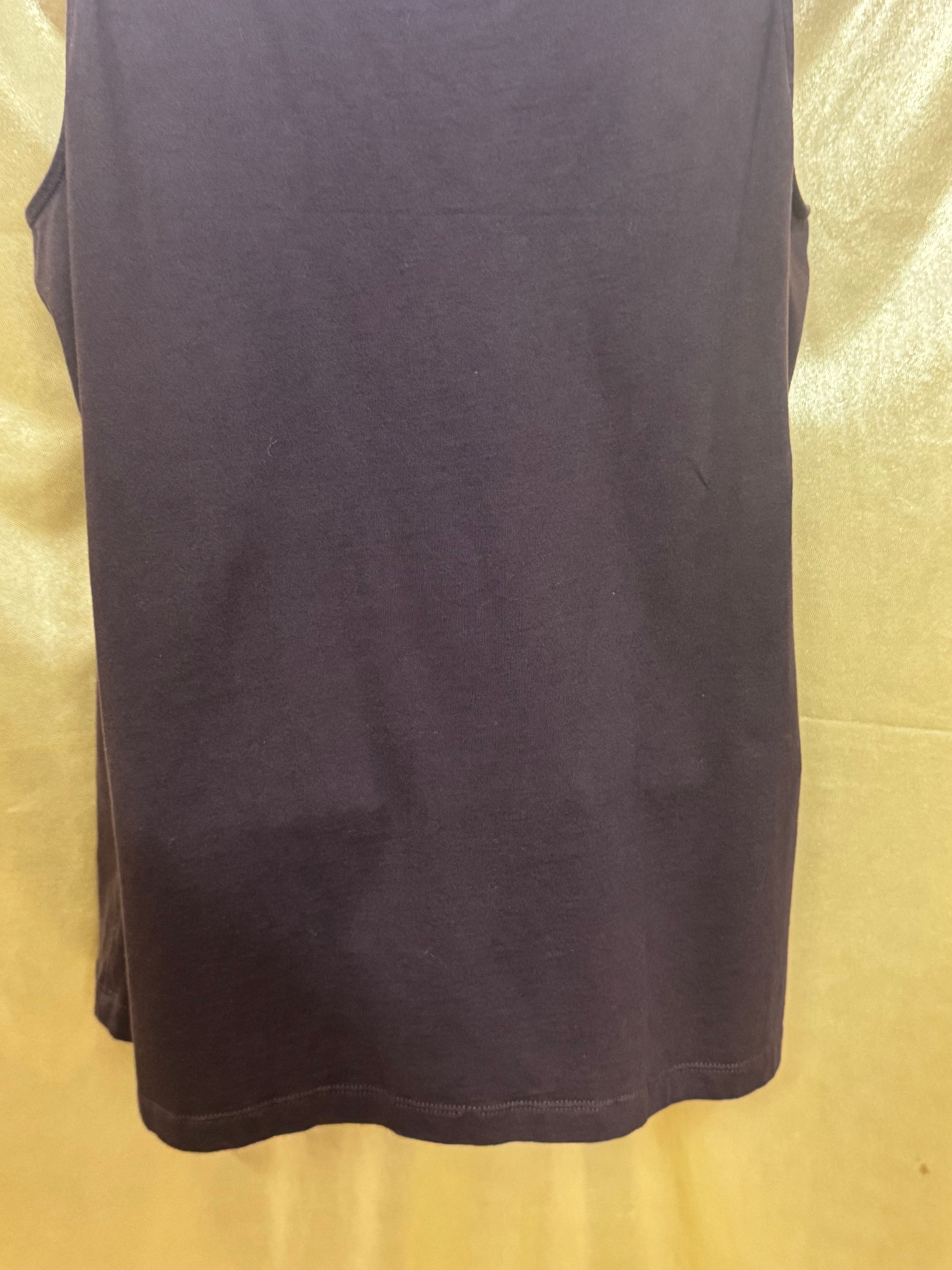 Jones New York Sport Brown Crochet Lace Knit Tank Top Size Large