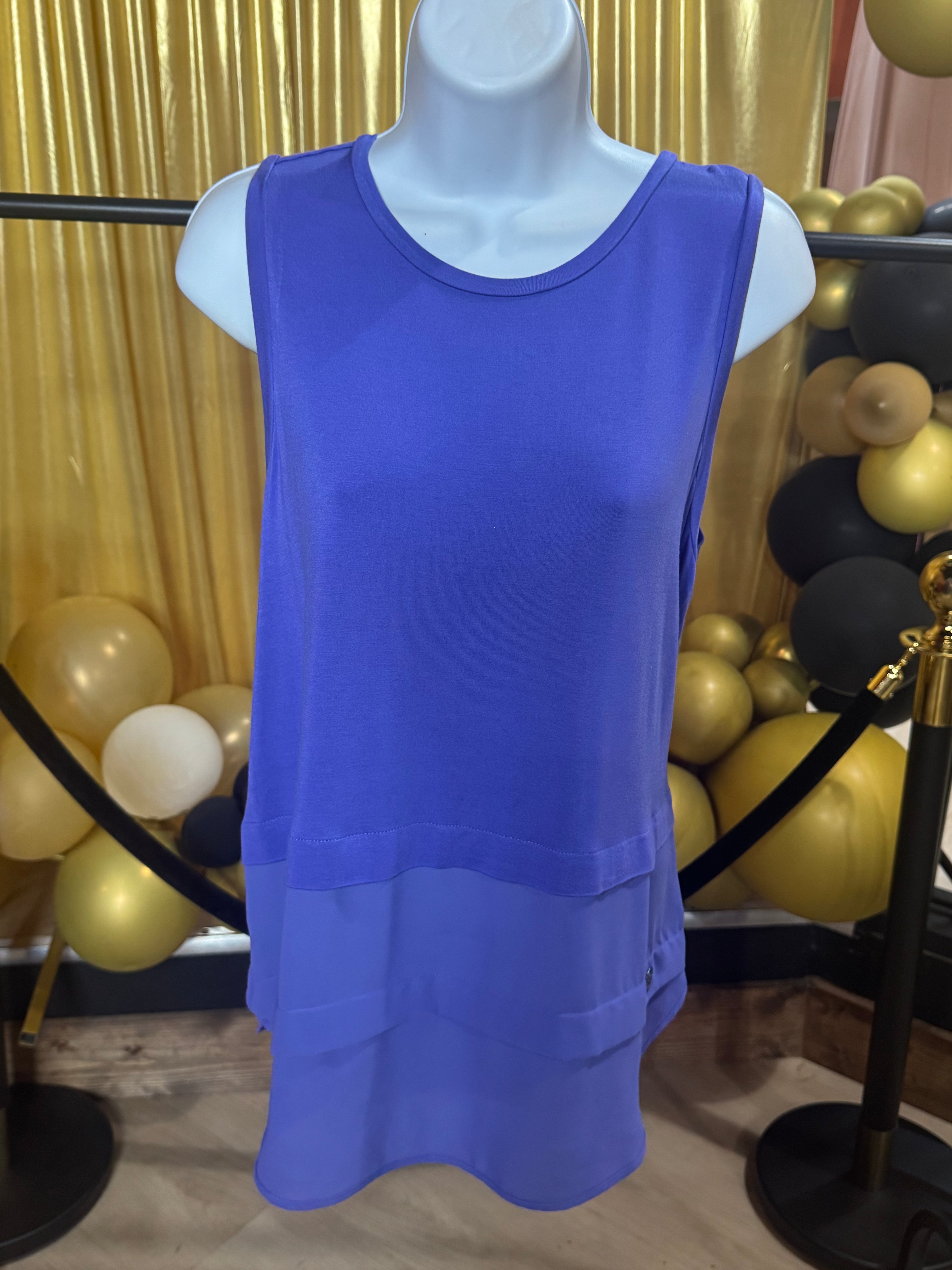 Michael Michael Kors Purple Sleeveless Blouse Size M