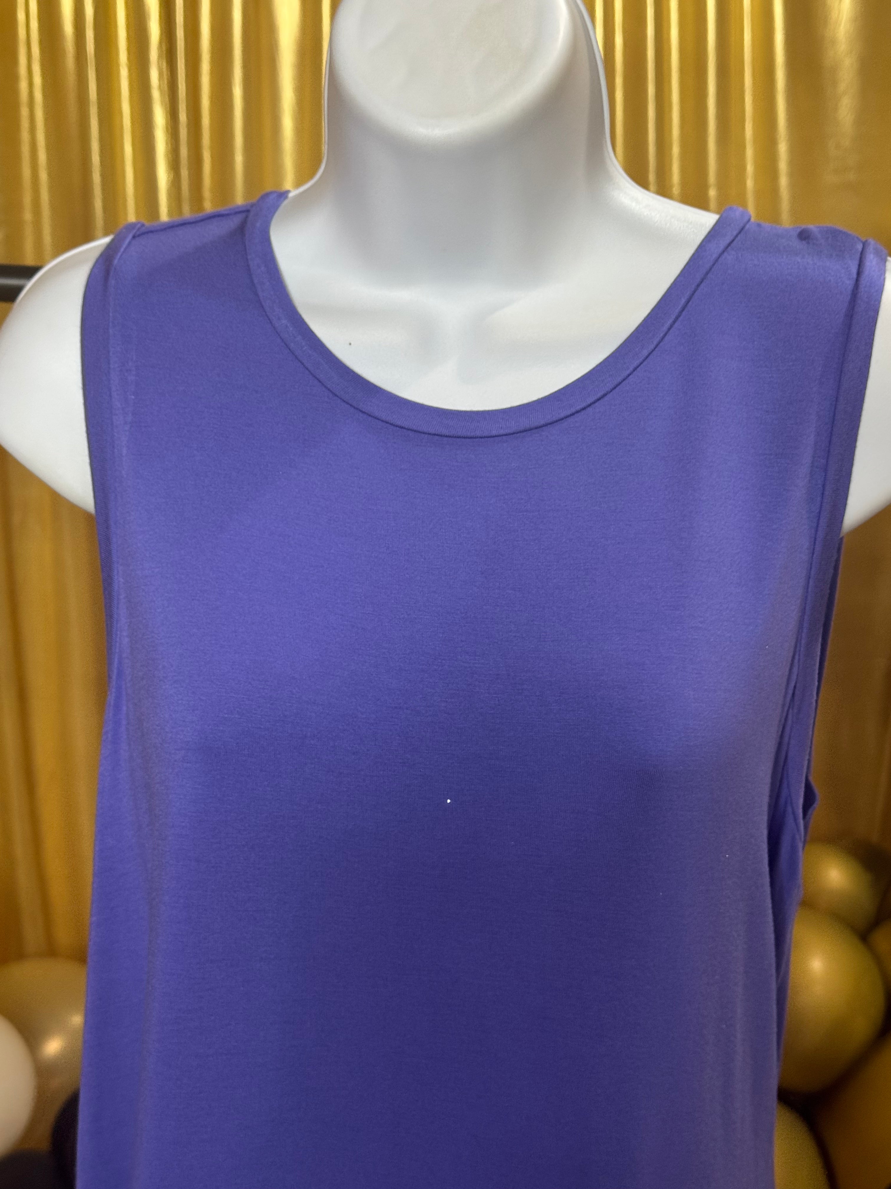 Michael Michael Kors Purple Sleeveless Blouse Size M