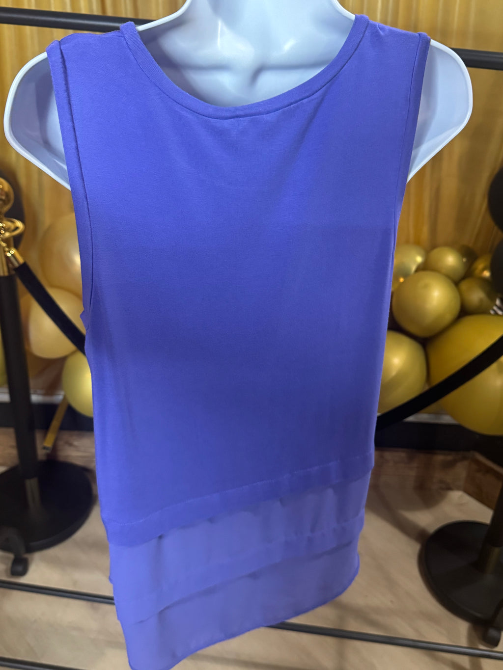 Michael Michael Kors Purple Sleeveless Blouse Size M